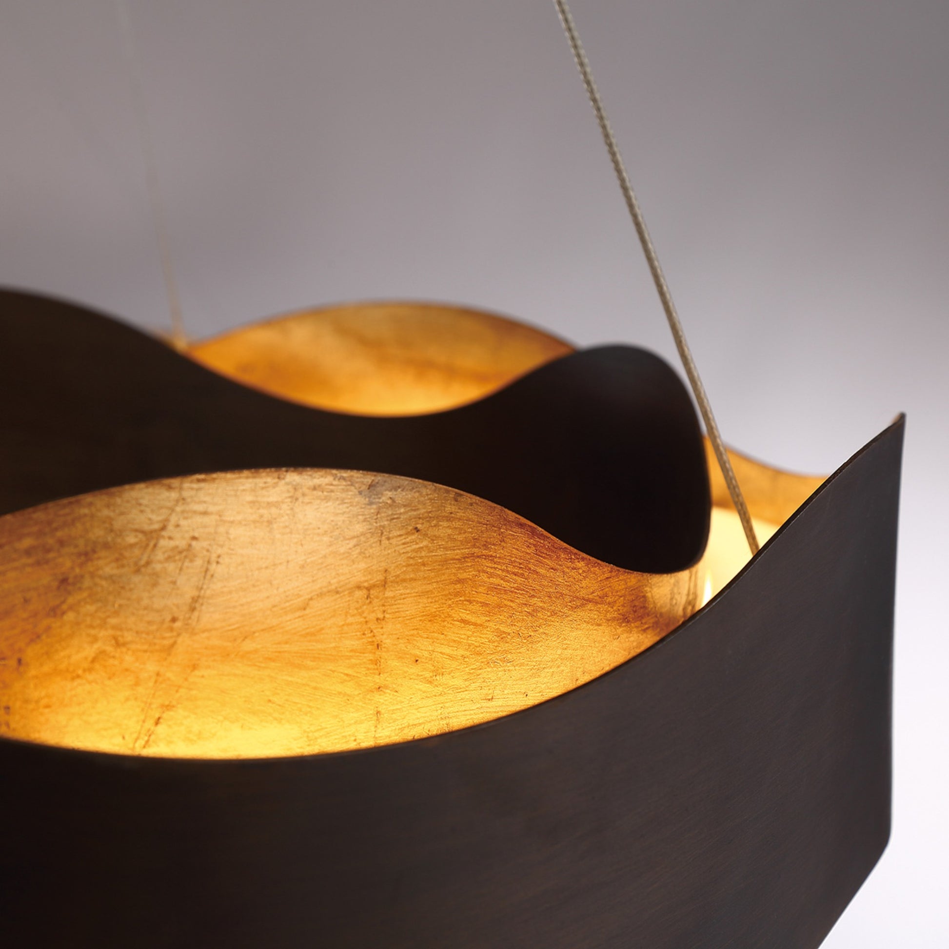 Vaughan 24" LED Chandelier, Bronze & Gold Finish - Bees Lighting