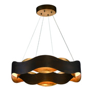 Vaughan 24" LED Chandelier, Bronze & Gold Finish - Bees Lighting