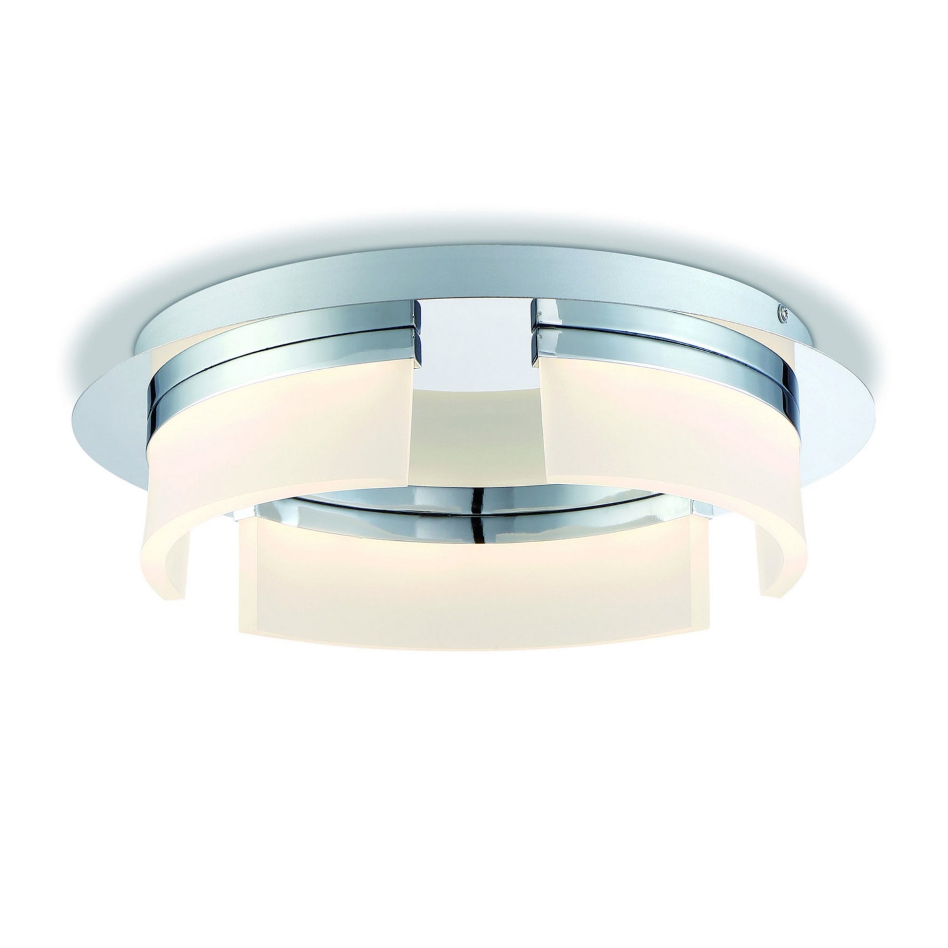 Bria 15" LED Flush Mount, Chrome Finish - Bees Lighting