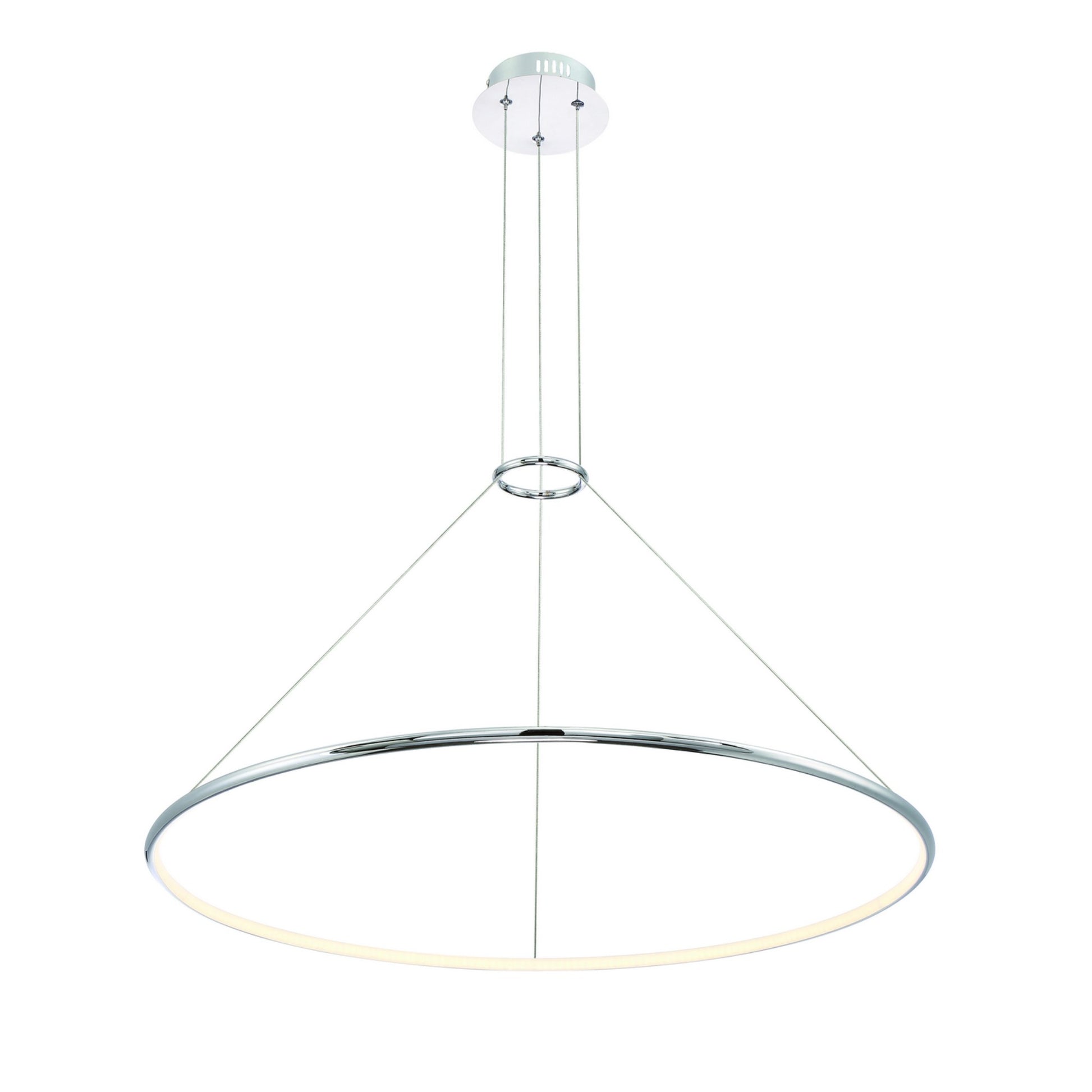 Valley 32" LED Chandelier, Chrome Finish - Bees Lighting