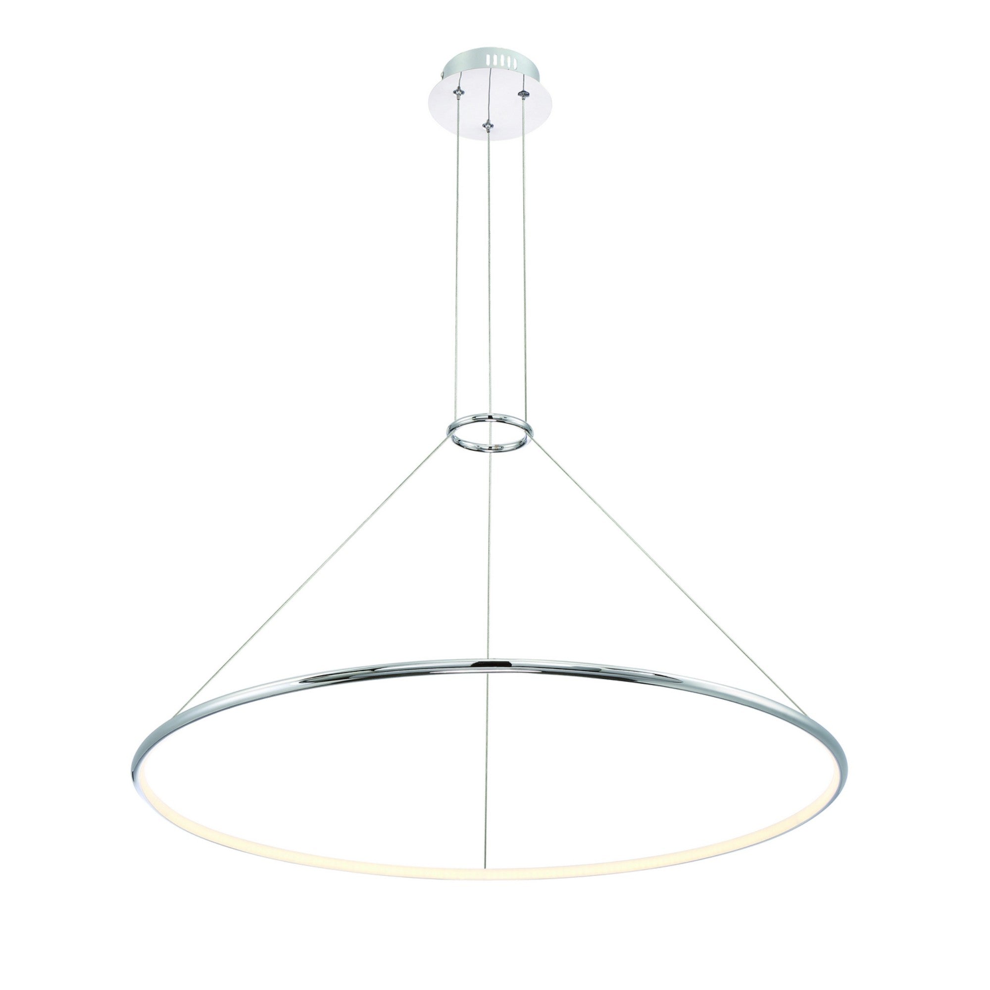 Valley 32" LED Chandelier, Chrome Finish - Bees Lighting