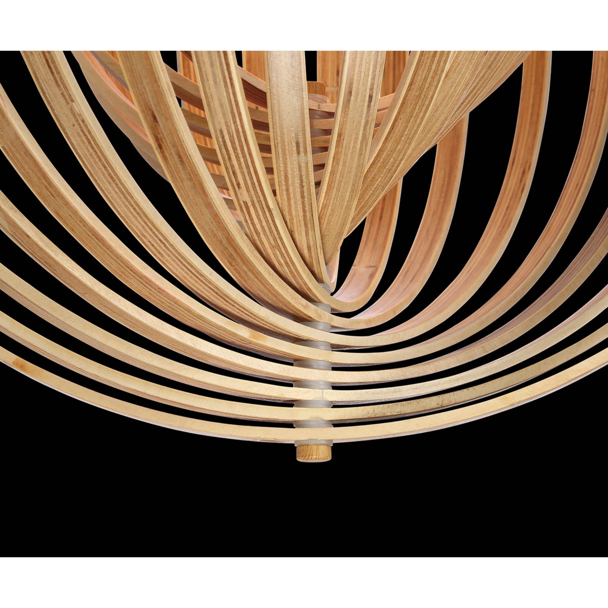 Abruzzo 20" Pendant, Natural Wood Finish - Bees Lighting