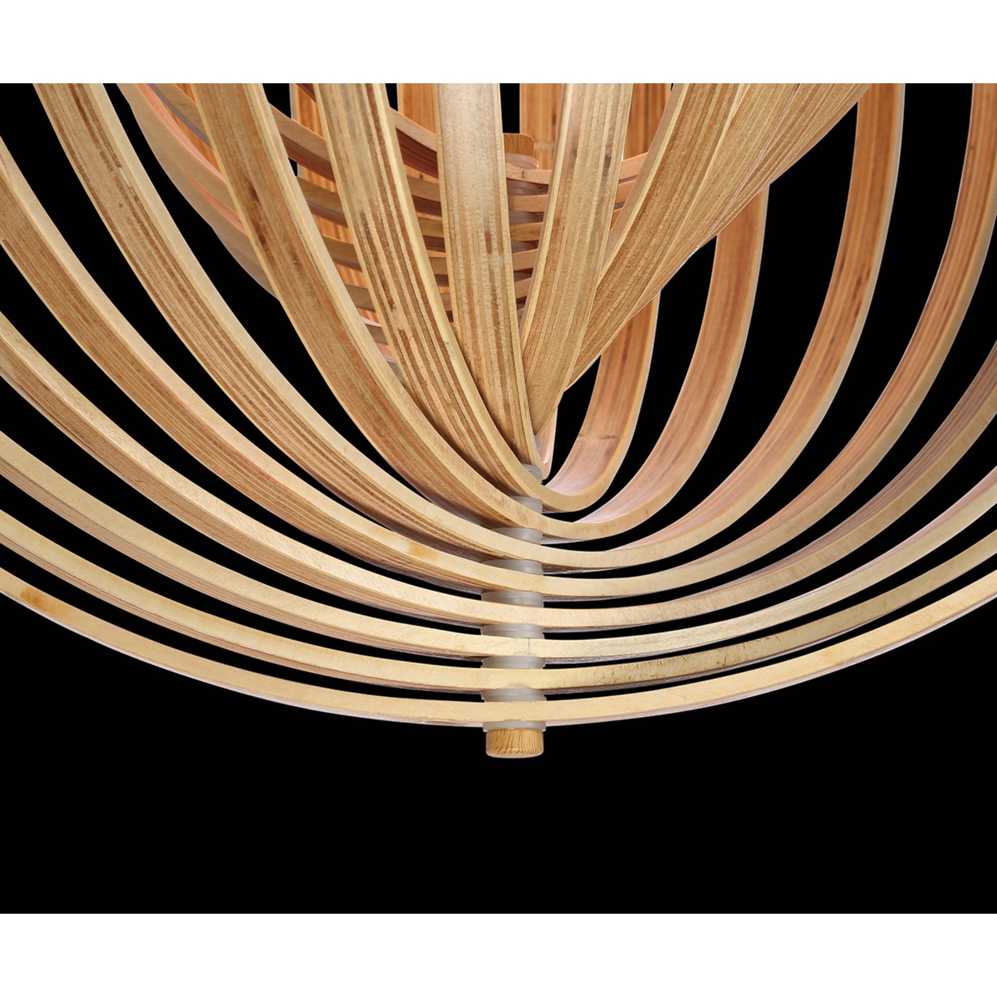 Abruzzo 20" Pendant, Natural Wood Finish - Bees Lighting
