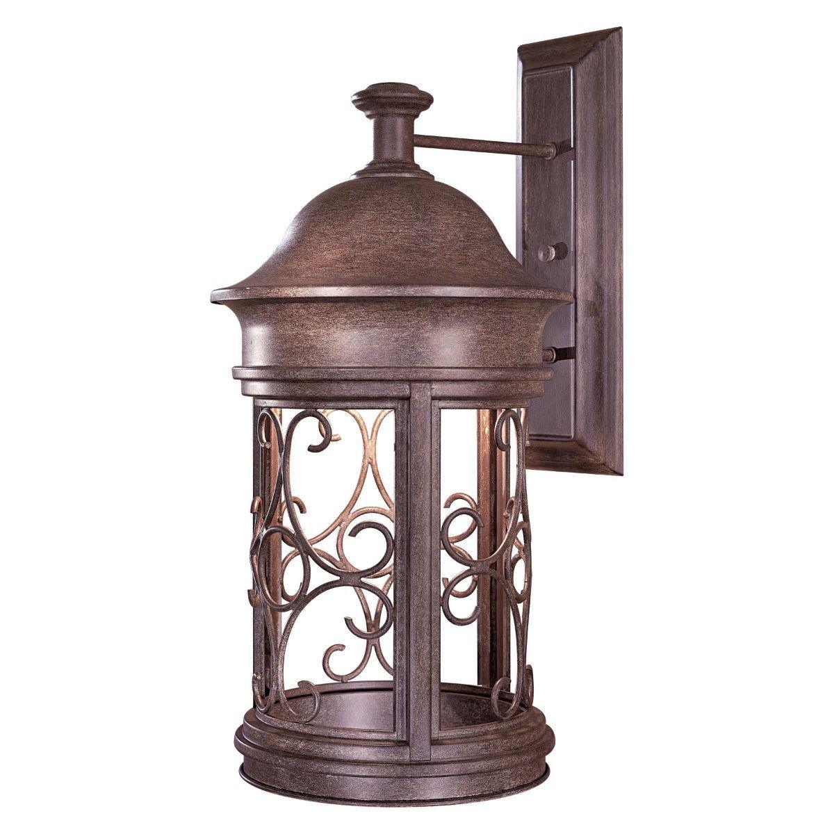 Sage Ridge 23 in. Outdoor Wall Lantern Vintage Rust Finish