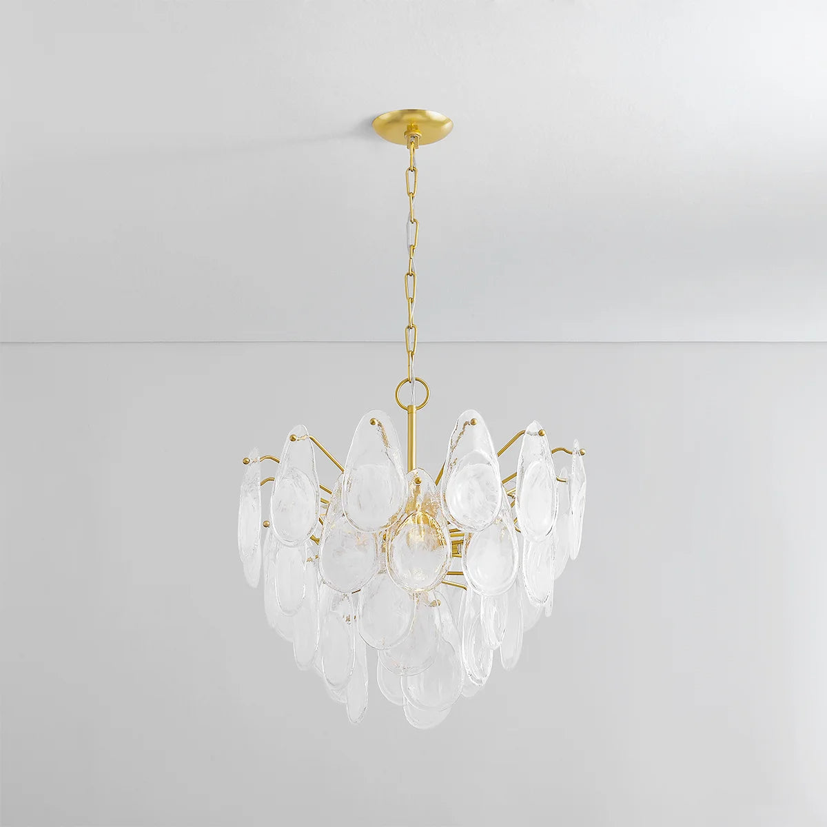 Darcia 24" 7 Lights Chandelier Aged Brass Finish - Bees Lighting