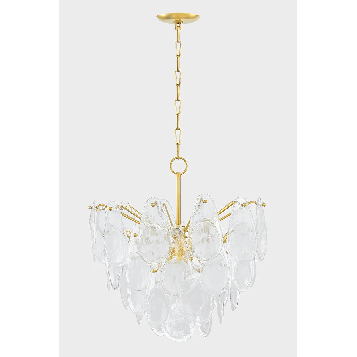 Darcia 24" 7 Lights Chandelier Aged Brass Finish - Bees Lighting