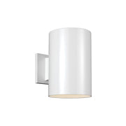 Visual Comfort Studio - Outdoor Cylinder 6" LED Down Wall Lantern, White Finish | Bees Lighting