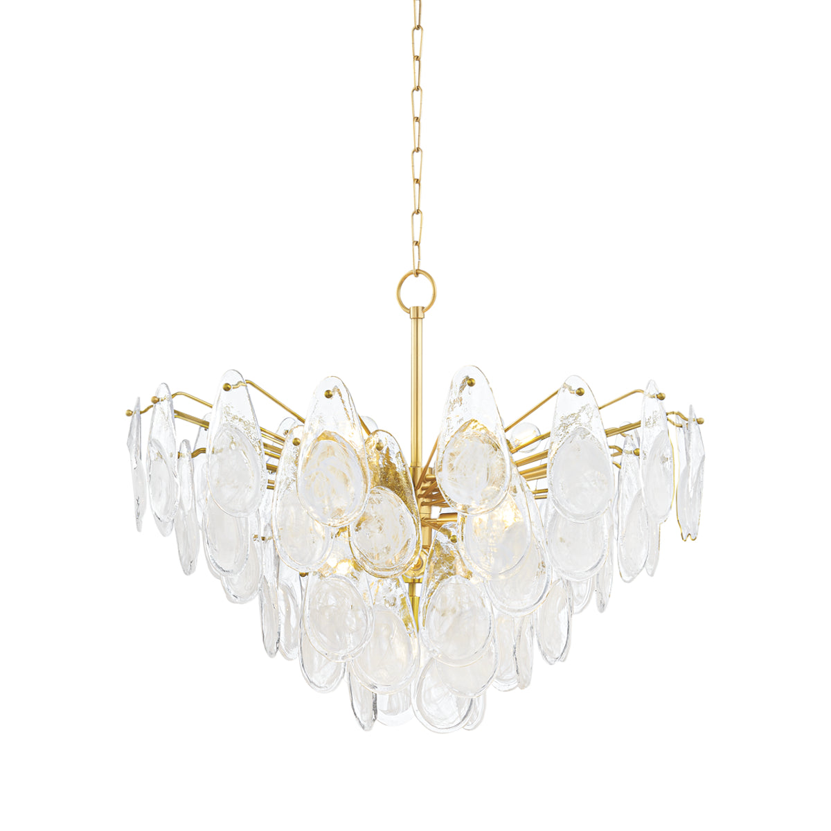 Darcia 36" 15 Lights Chandelier Aged Brass Finish
