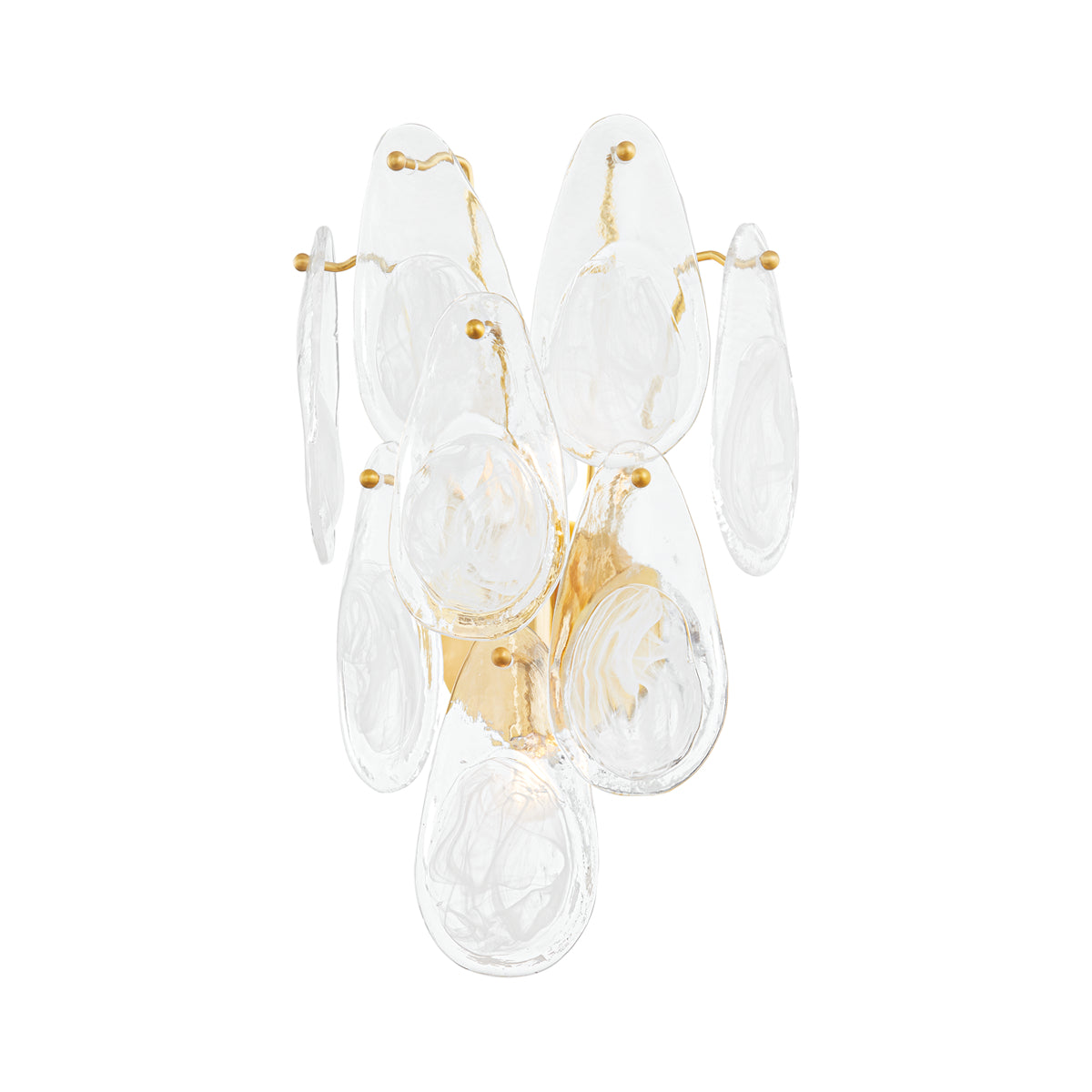 Darcia 20" 2 Lights Wall Sconce Aged Brass Finish - Bees Lighting