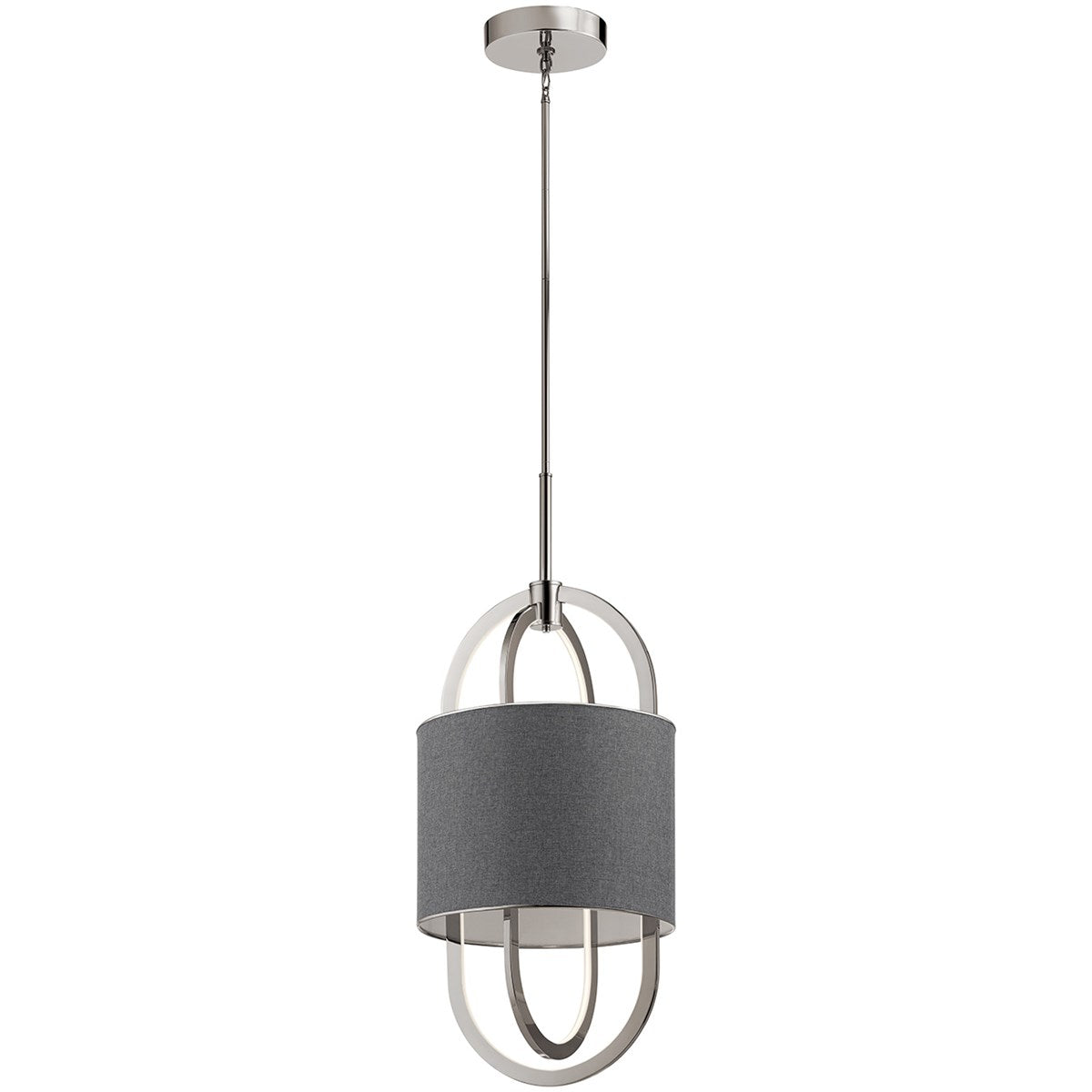 16 in. 2 Lights LED Pendant Light Nickel Finish - Bees Lighting
