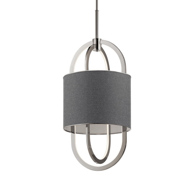 16 in. 2 Lights LED Pendant Light Nickel Finish - Bees Lighting