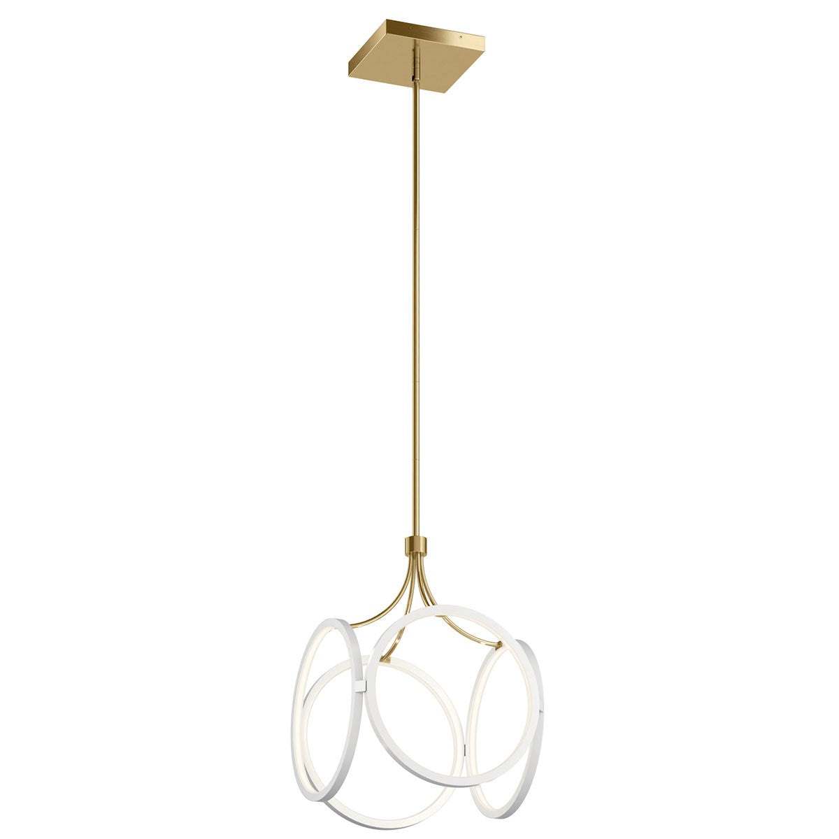 Ciri 14 in. LED Pendant Light White Finish - Bees Lighting