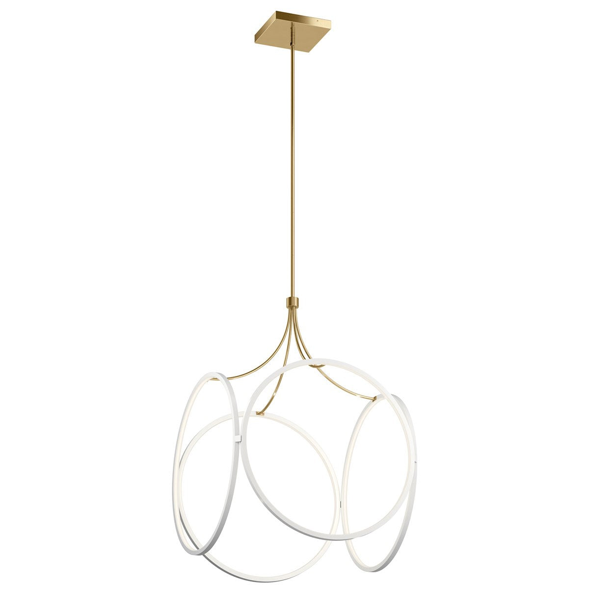 Ciri 24 in. LED Pendant Light White Finish - Bees Lighting