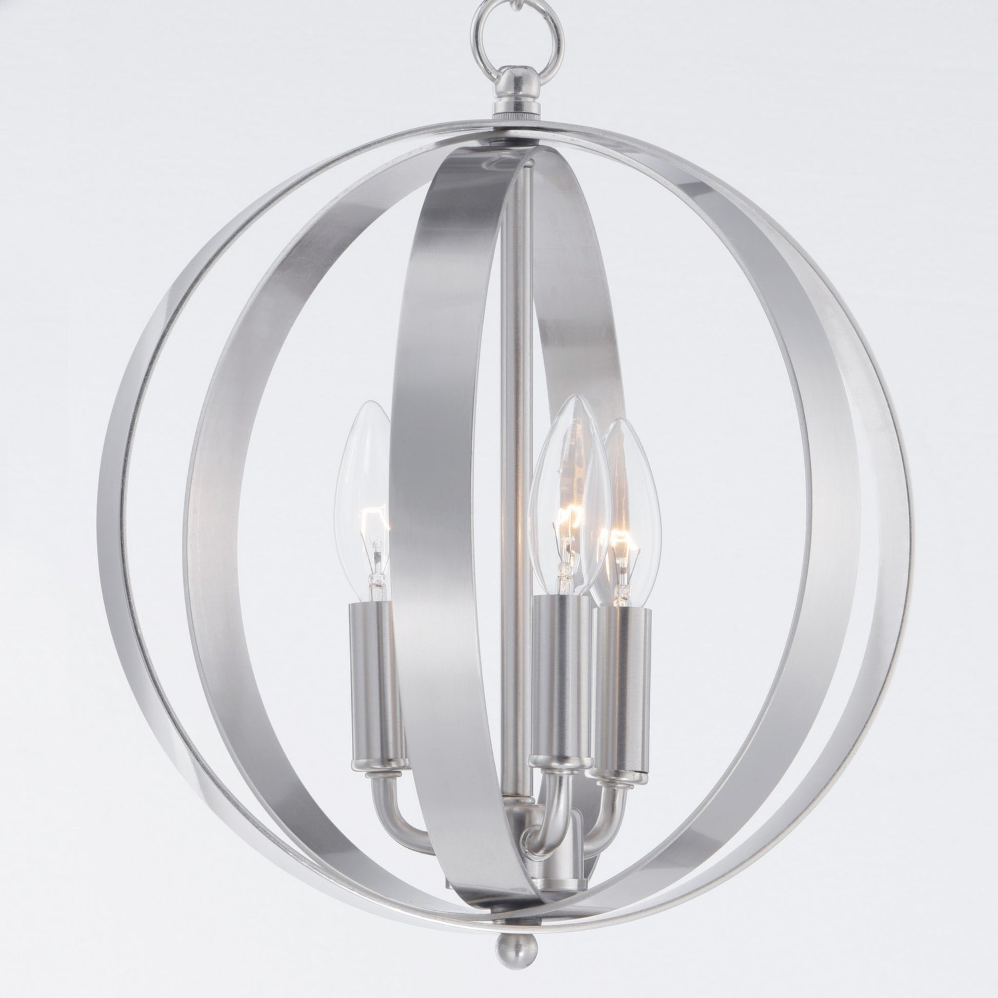 Provident 15" 3-Light Pendant, Satin Nickel Finish - Bees Lighting