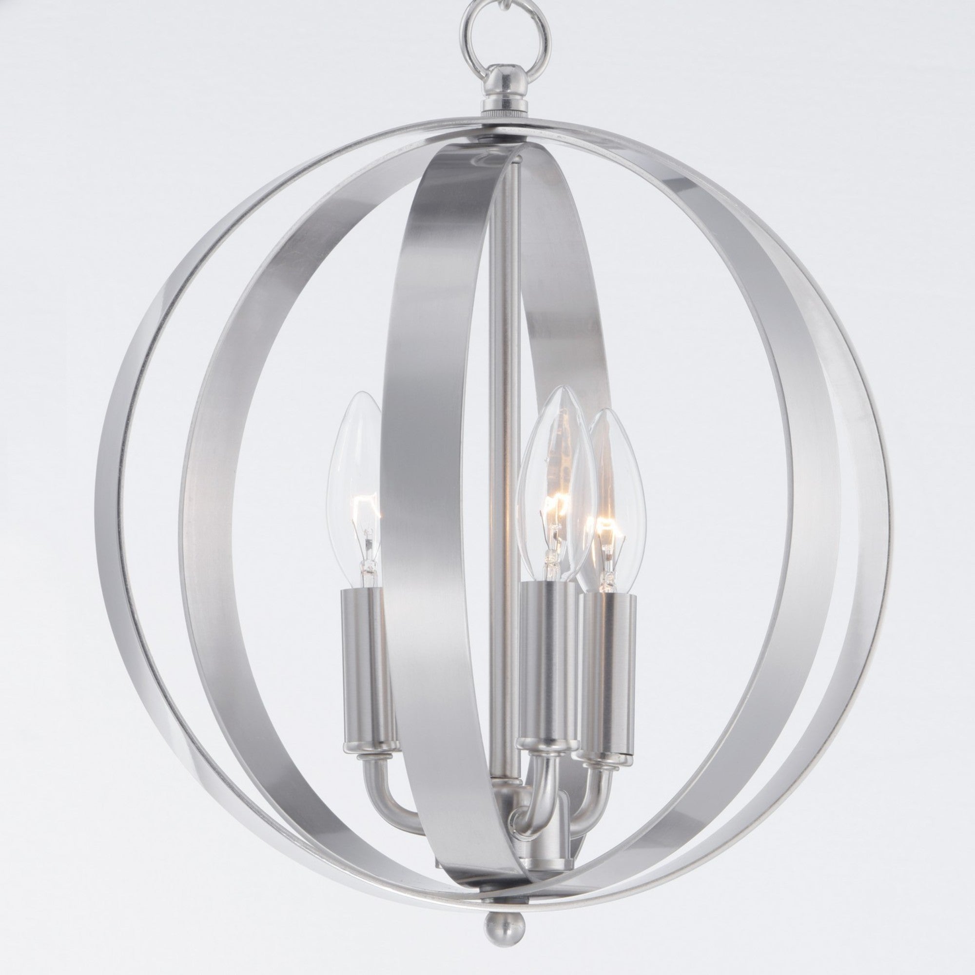 Provident 15" 3-Light Pendant, Satin Nickel Finish - Bees Lighting