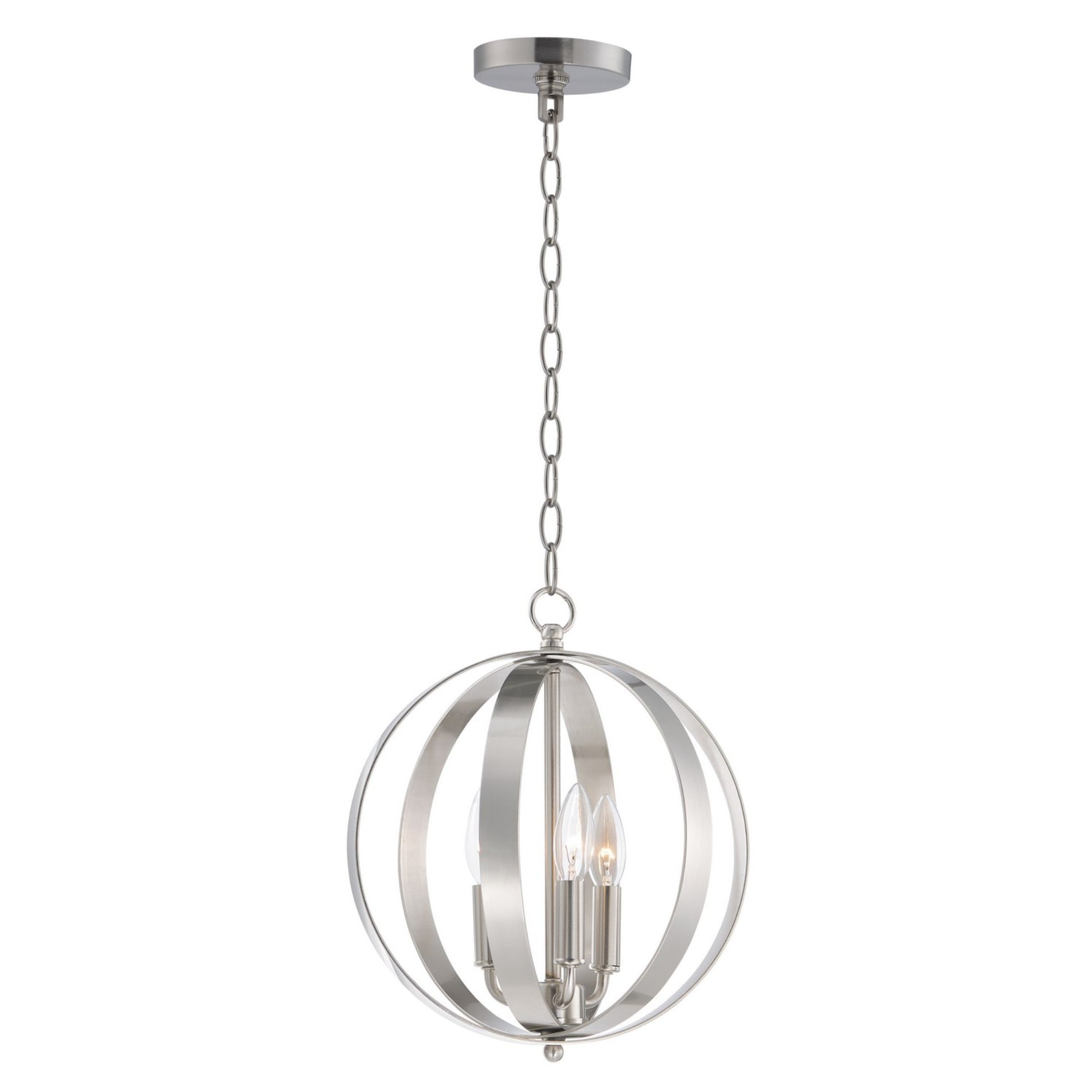 Provident 15" 3-Light Pendant, Satin Nickel Finish - Bees Lighting