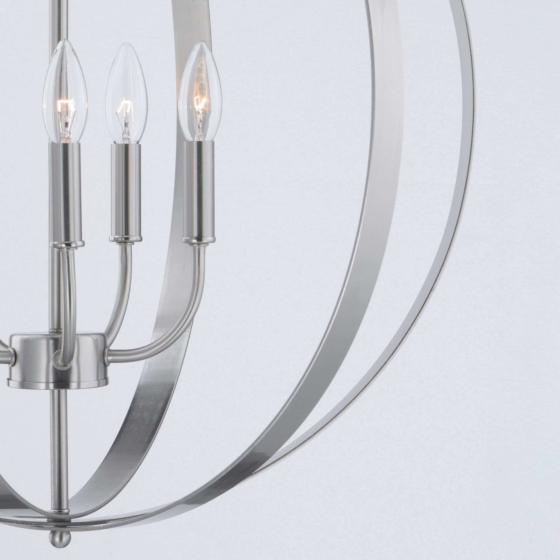 Provident 27" 5-Light Chandelier, Satin Nickel Finish - Bees Lighting