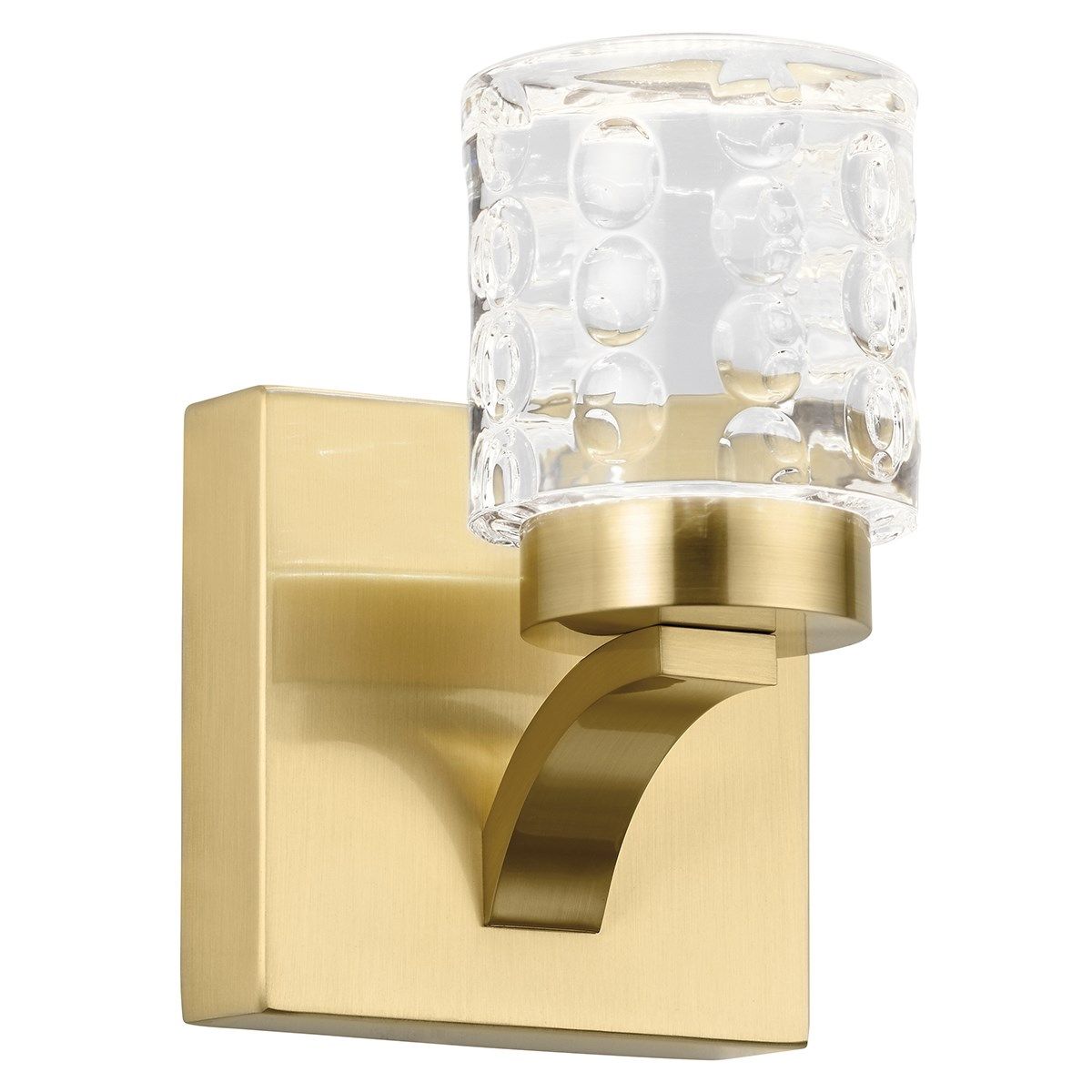 Rene 7 in. LED Armed Sconce Gold Finish