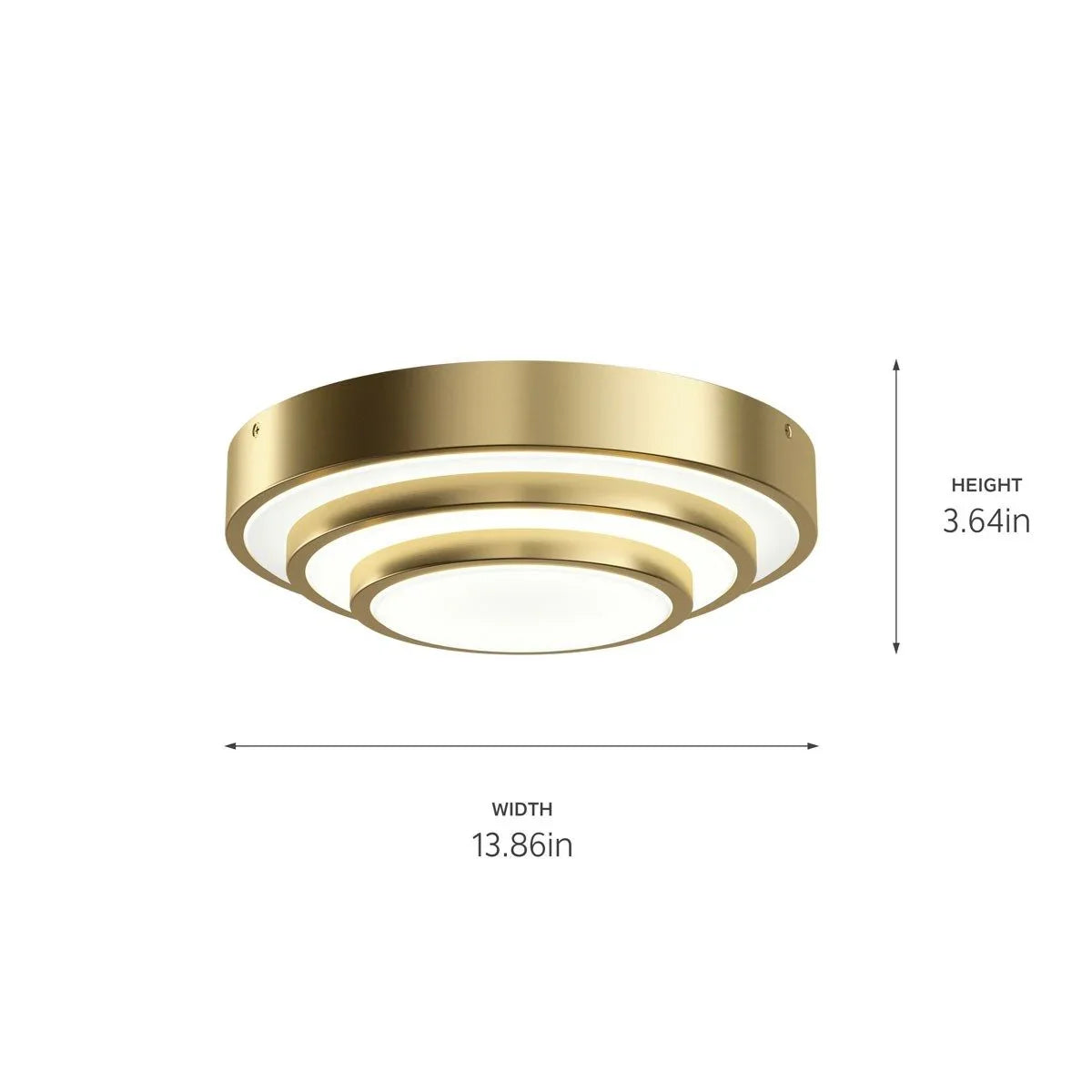 Dombard 14" LED Flush Mount Light - Bees Lighting