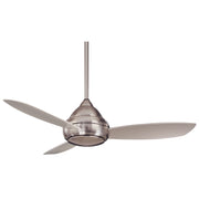 Concept I Wet 52" Nickel LED Outdoor Ceiling Fan with Wall Control - Bees Lighting