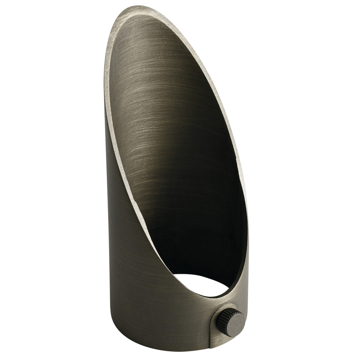 Centennial Brass landscape LED cowl lighting component, 4.5 in, brushed metal finish