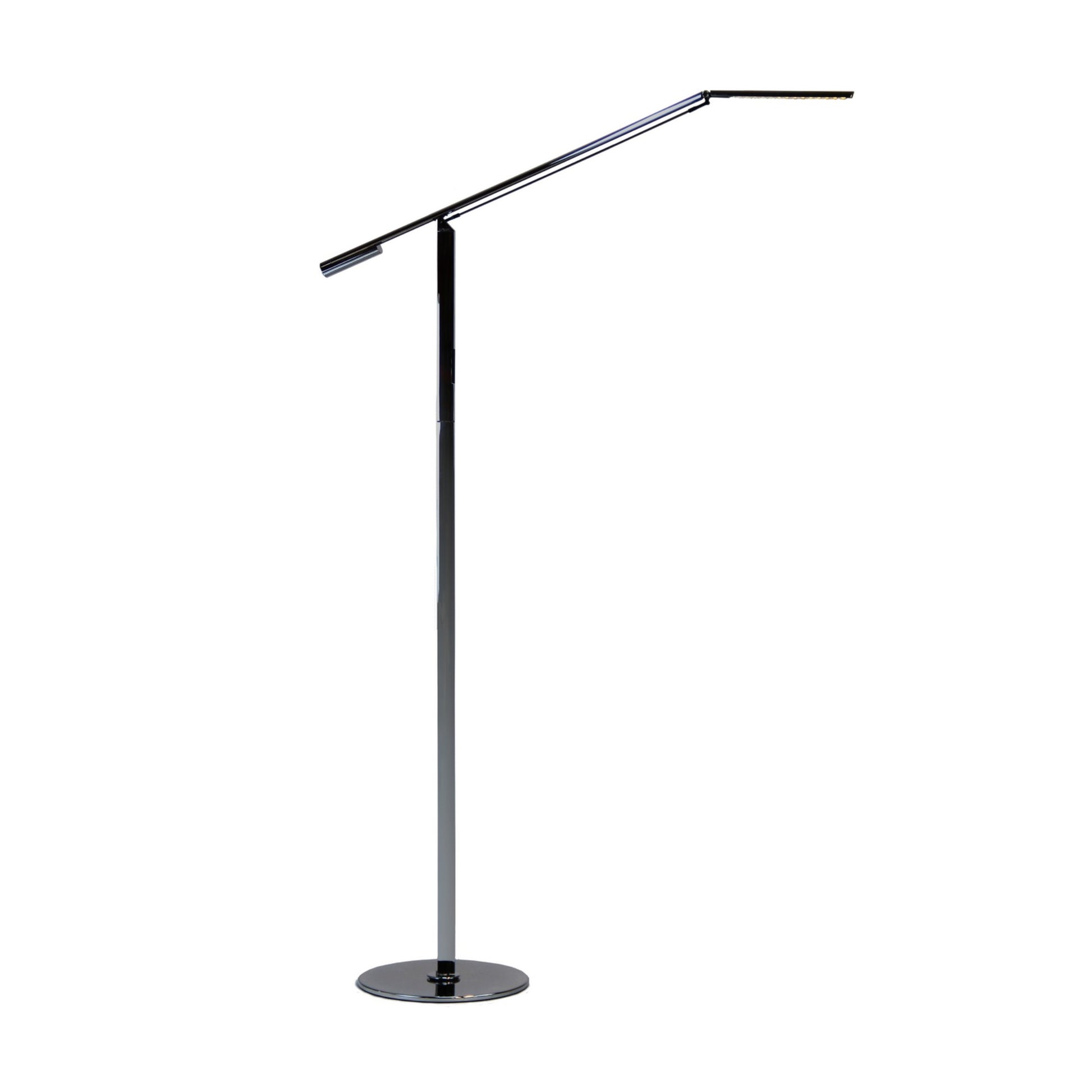 Equo Chrome Contemporary Neutral White LED Floor Lamp - Bees Lighting