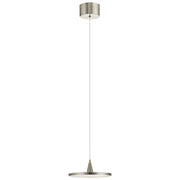 Jeno 9" LED Mini Pendant, Brushed Nickel Finish - Bees Lighting