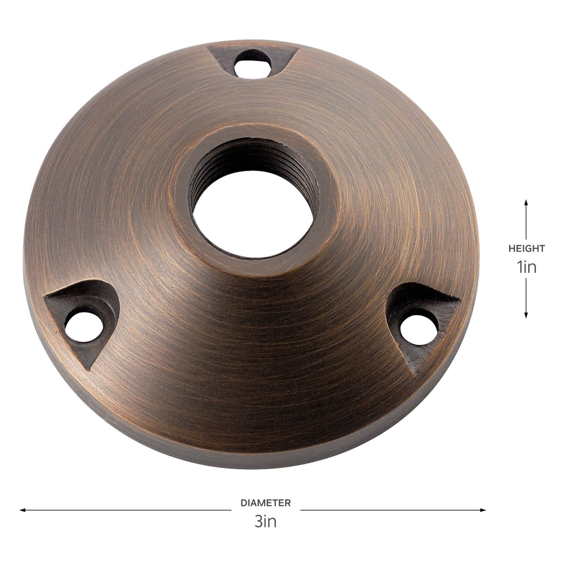 12V Round Mounting Base Centennial Brass - Bees Lighting