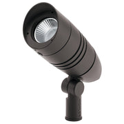 120V Small 3000K 55 Degree LED Integrated Flood Light, Textured Architectural Bronze - Bees Lighting