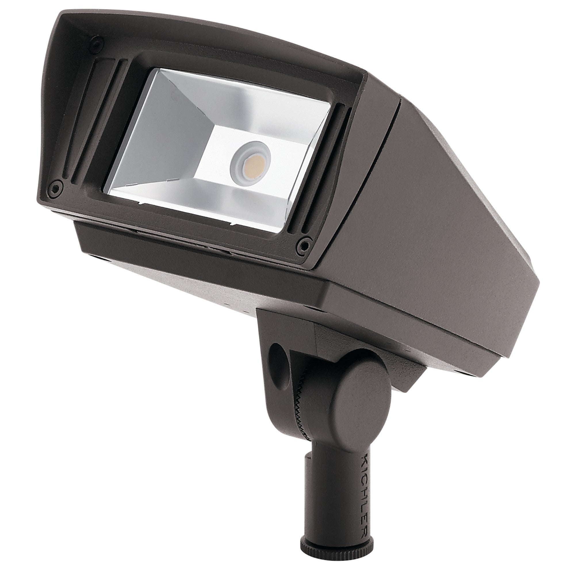 120V LED 3000K Knuckle Mount Commercial Small Flood Light, Textured Architectural Bronze - Bees Lighting