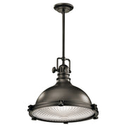 Hatteras Bay Pendant Light with Clear Fresnel Glass - Bees Lighting