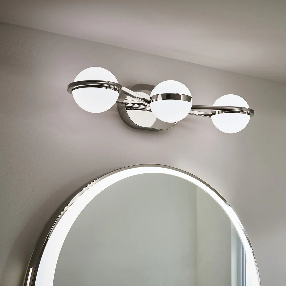 Breffin 24 In 3-Lights LED Bathroom Vanity Light, Silver Finish - Bees Lighting
