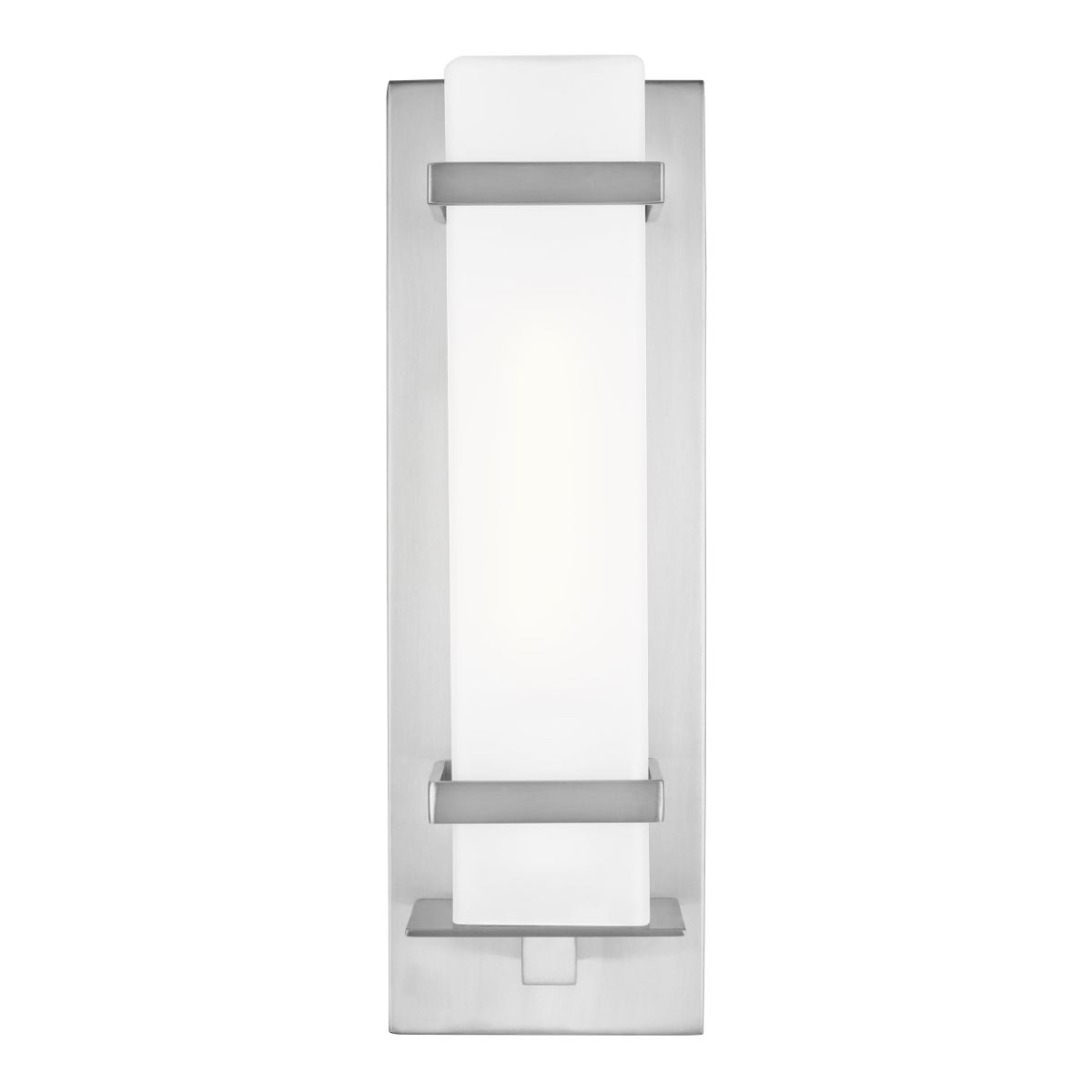 Alban 14 In. Rectangular Outdoor Wall Sconce Aluminum Finish - Bees Lighting