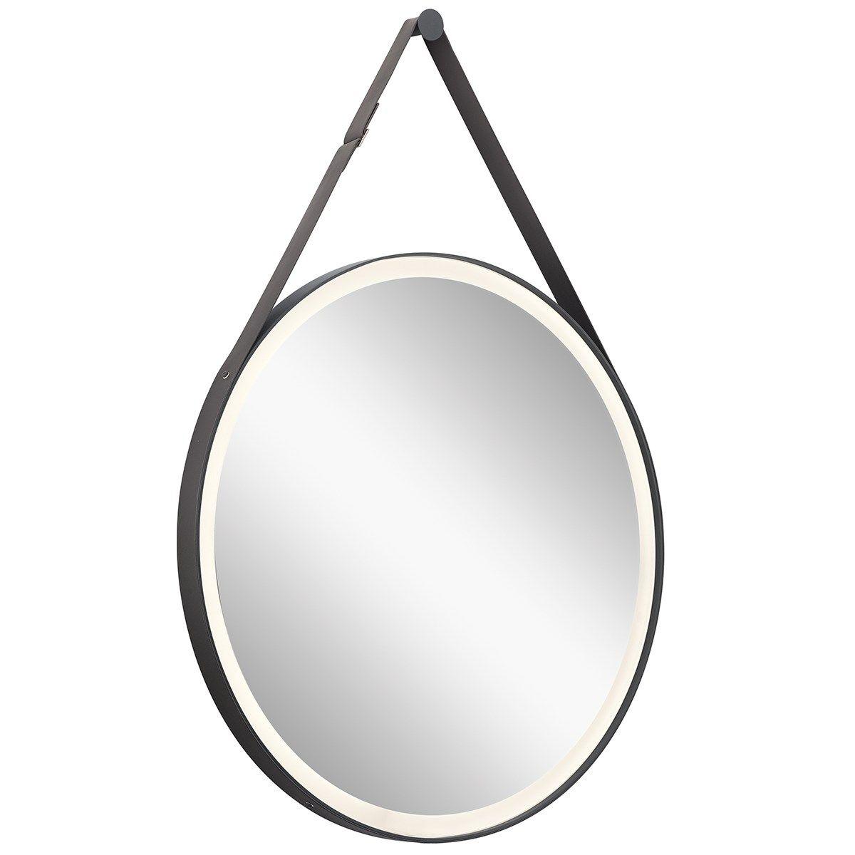 Martell 40 In. LED Mirror 450 Lumens 3000K Black Finish - Bees Lighting