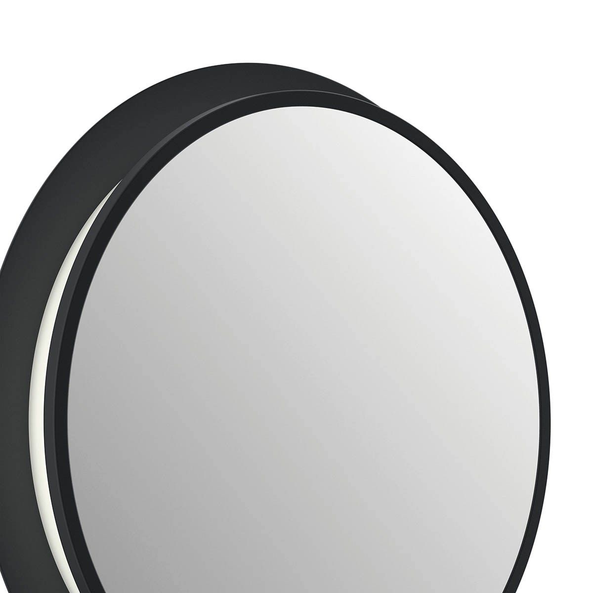 Chennai 30 In. Round LED Wall Mirror Matte Black finish - Bees Lighting