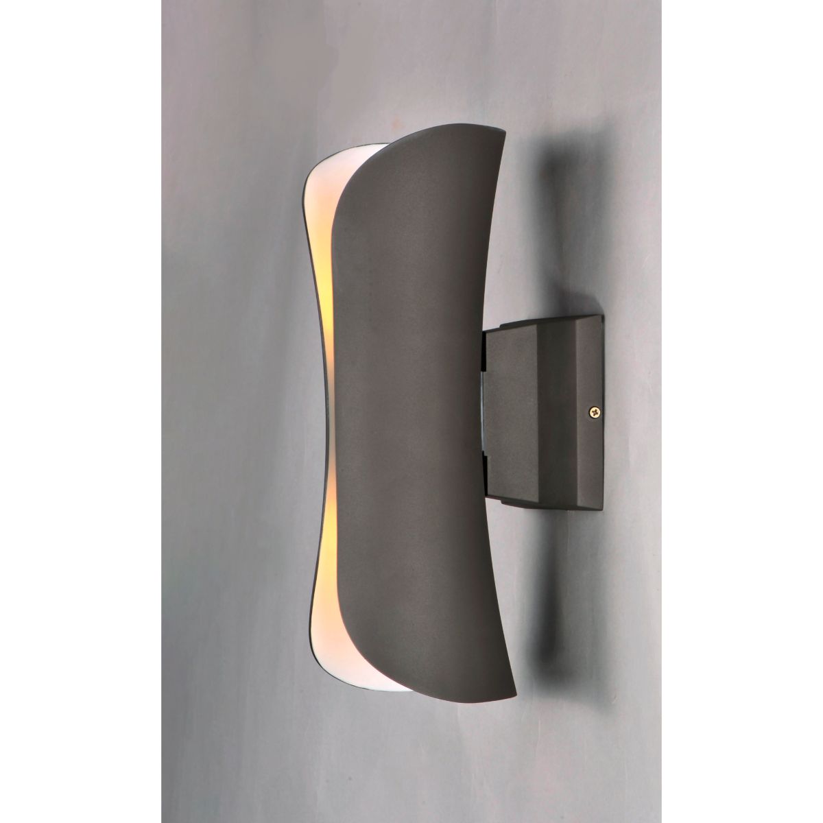 Scroll 14 in. Outdoor Wall Sconce 840 Lumens, Architectural Bronze - Bees Lighting