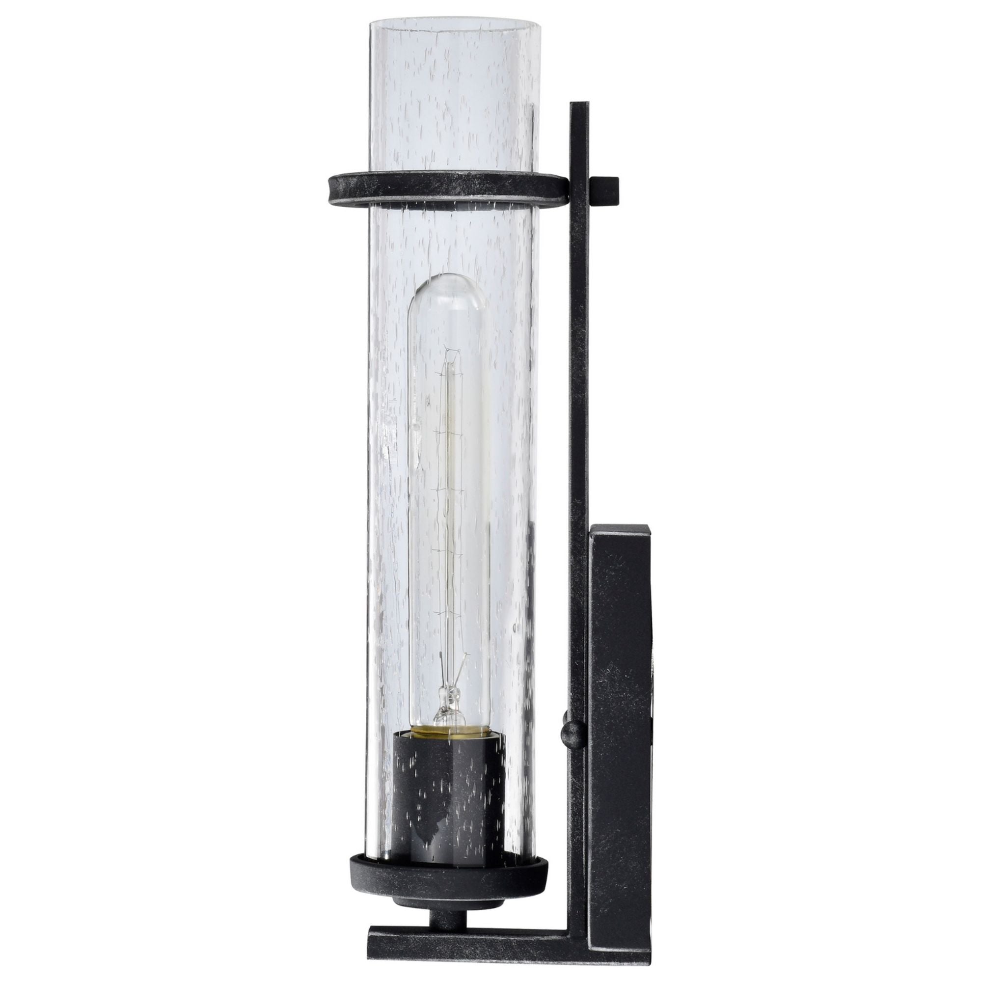 Donzi 13" Armed Sconce, Black Finish - Bees Lighting