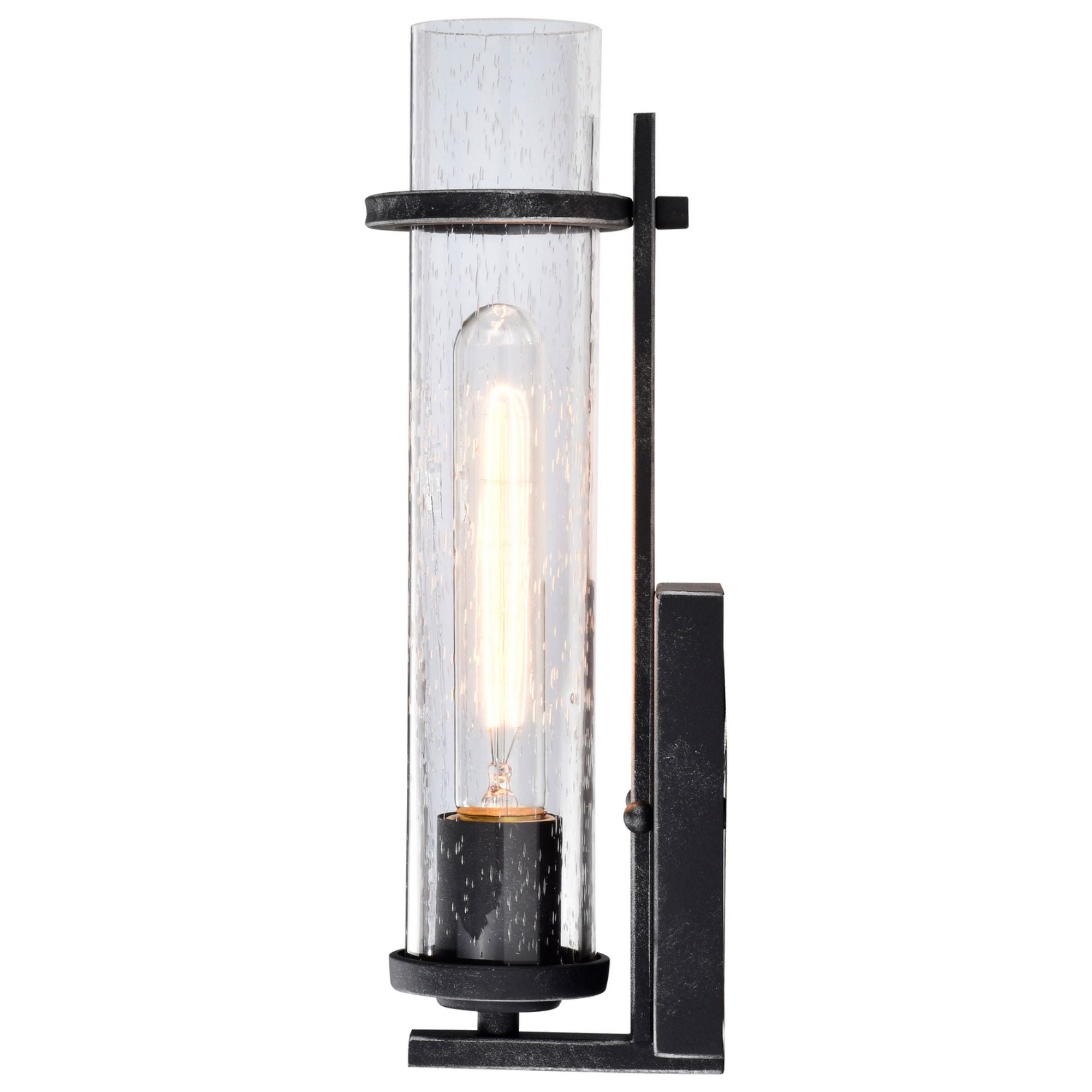 Donzi 13" Armed Sconce, Black Finish - Bees Lighting