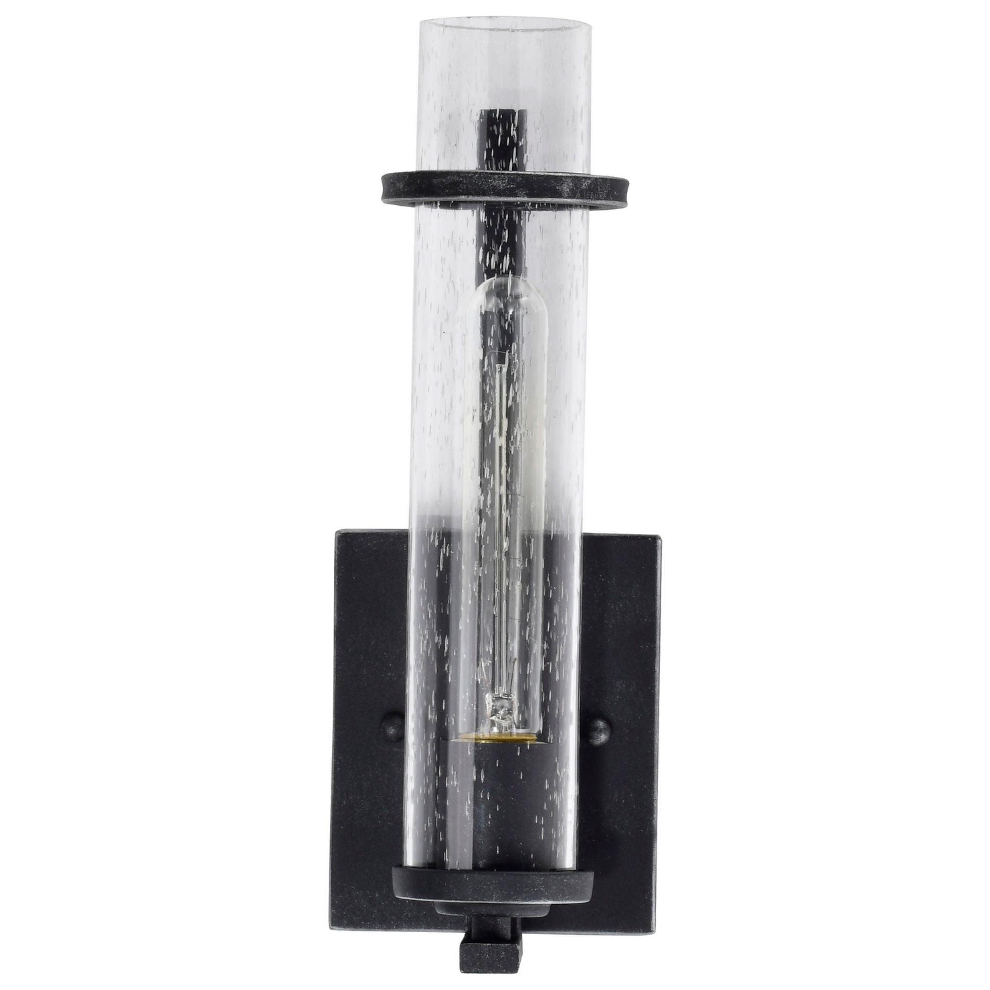 Donzi 13" Armed Sconce, Black Finish - Bees Lighting