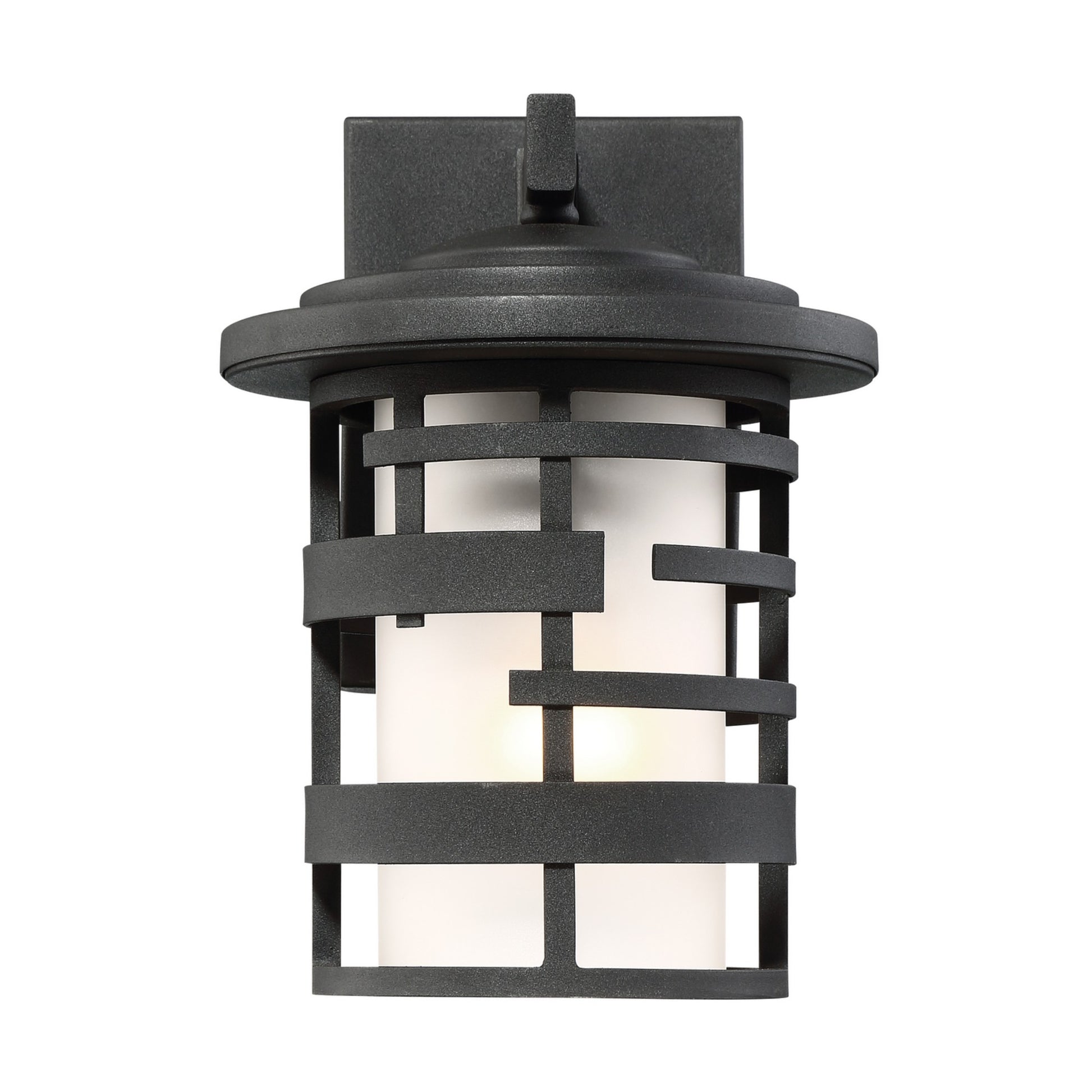 Lansing 10" Outdoor Wall Lantern, Textured Black Finish - Bees Lighting