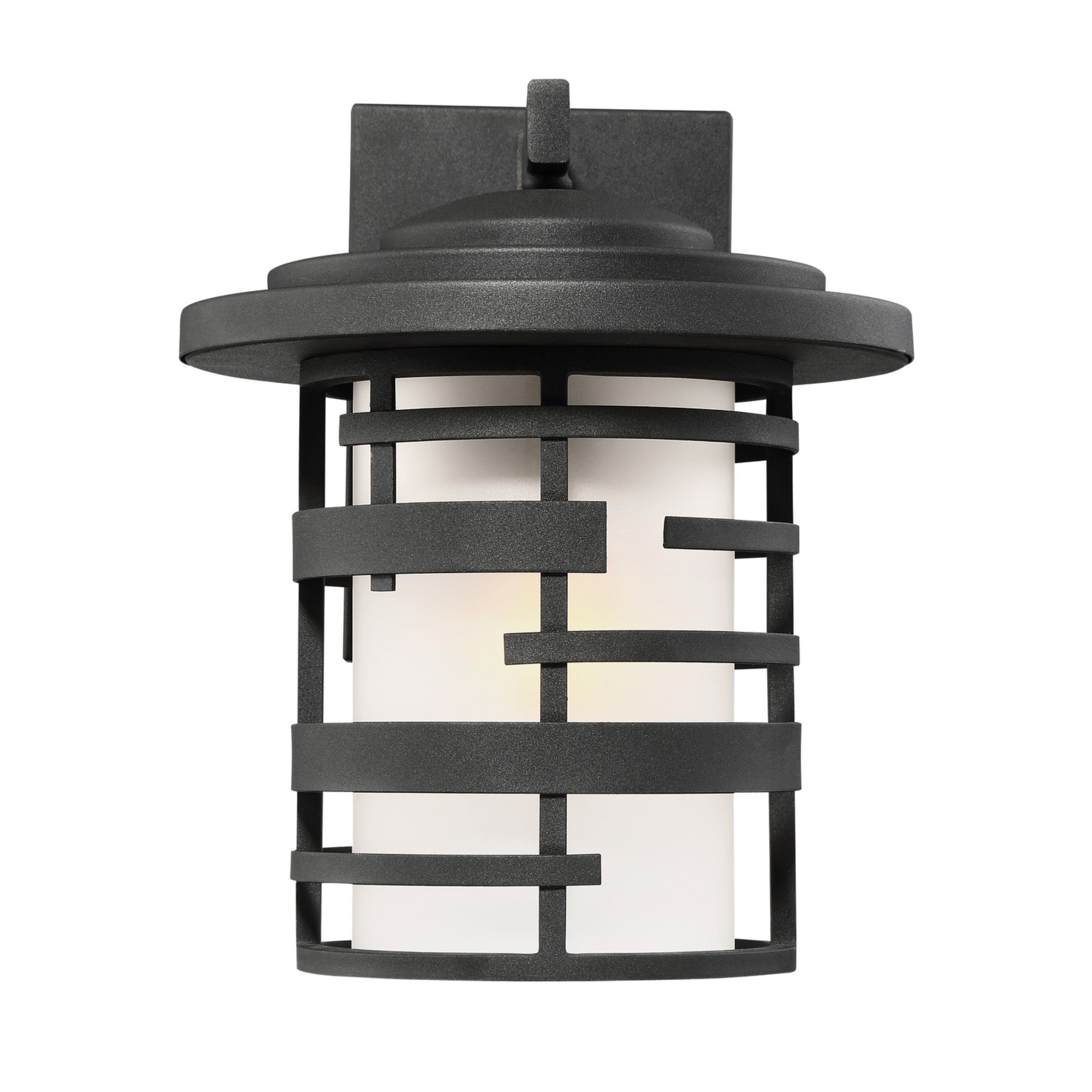 Lansing 11" Outdoor Wall Lantern, Textured Black Finish - Bees Lighting