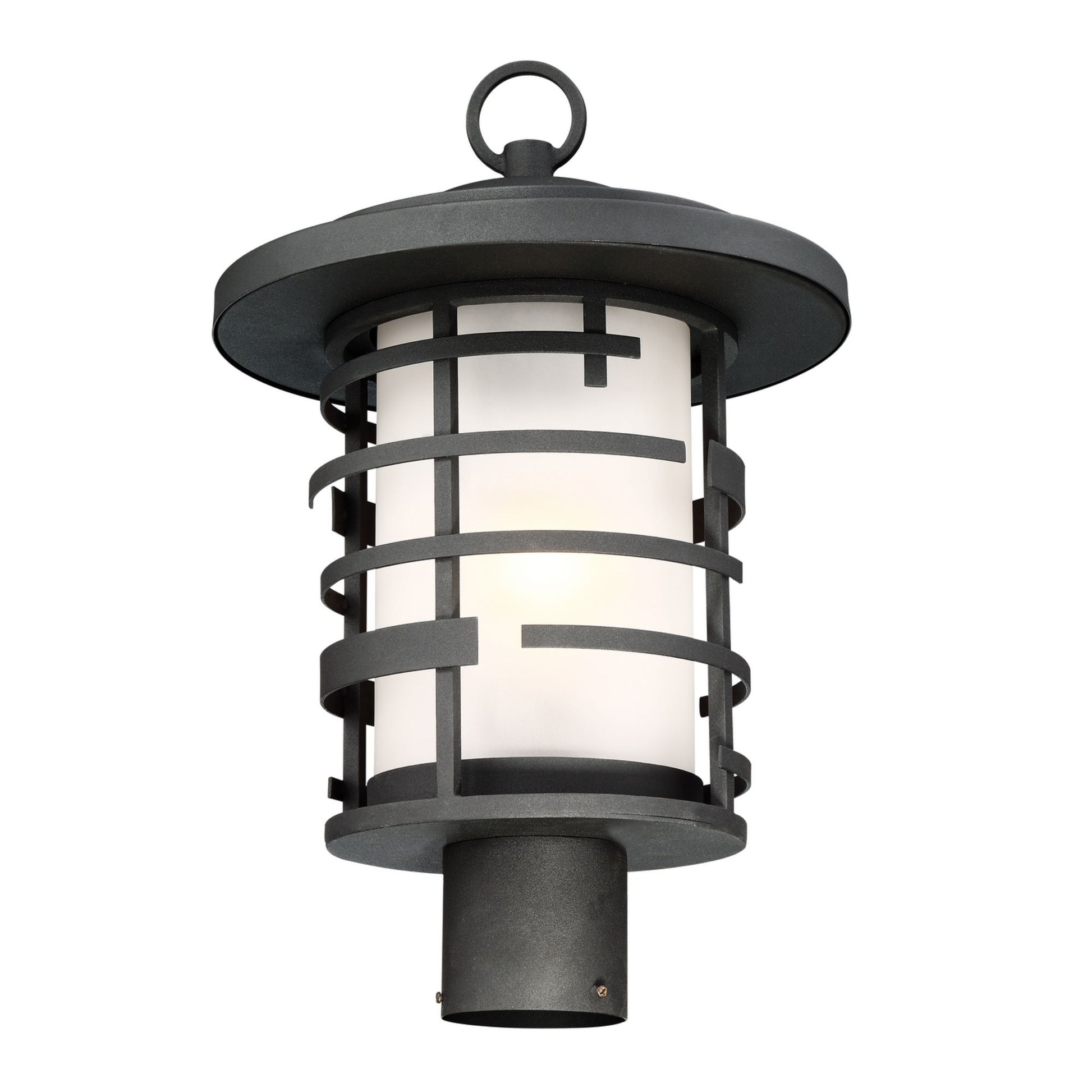 Lansing 14" Post Lantern, Textured Black Finish - Bees Lighting