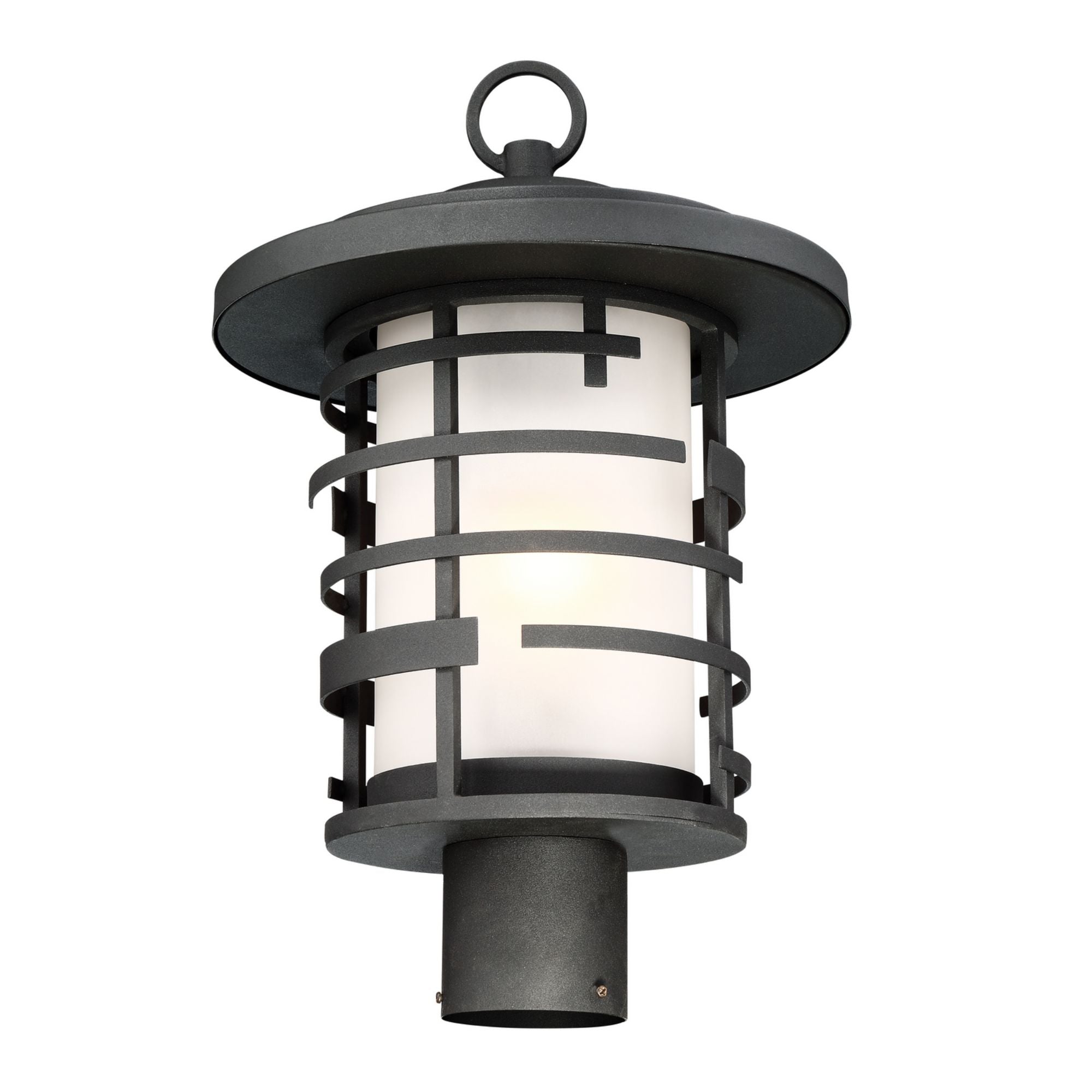 Lansing 14" Post Lantern, Textured Black Finish - Bees Lighting