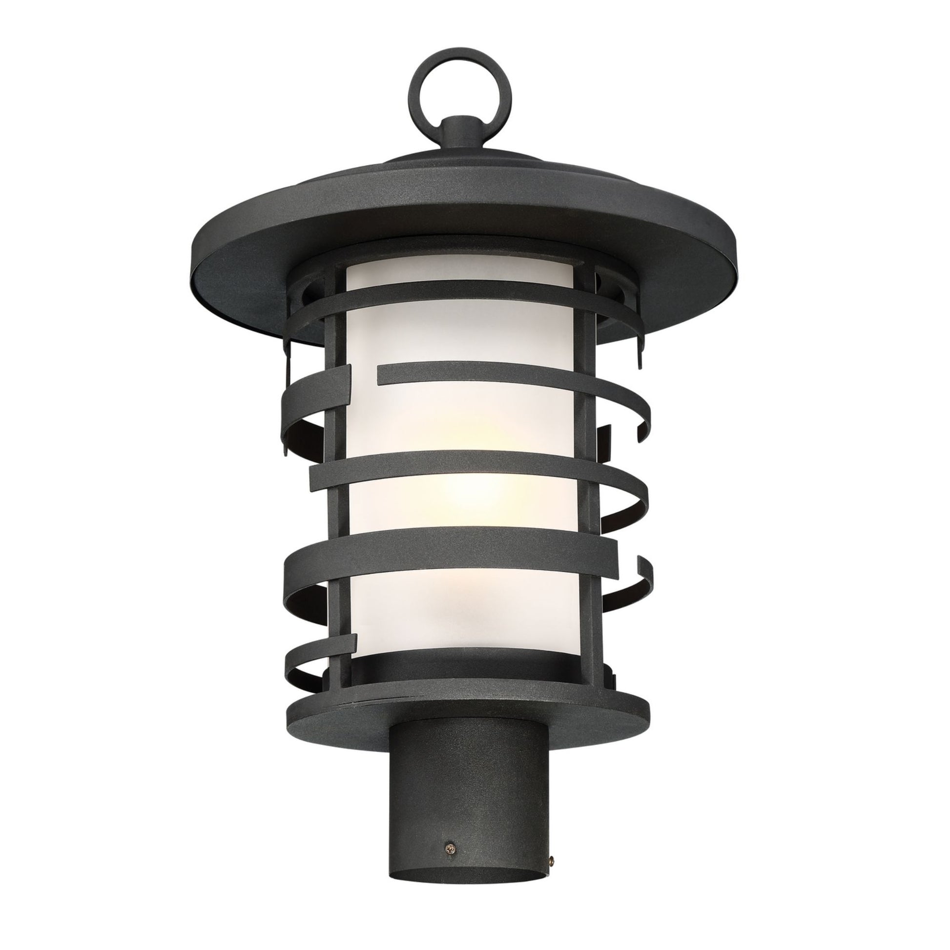 Lansing 14" Post Lantern, Textured Black Finish - Bees Lighting