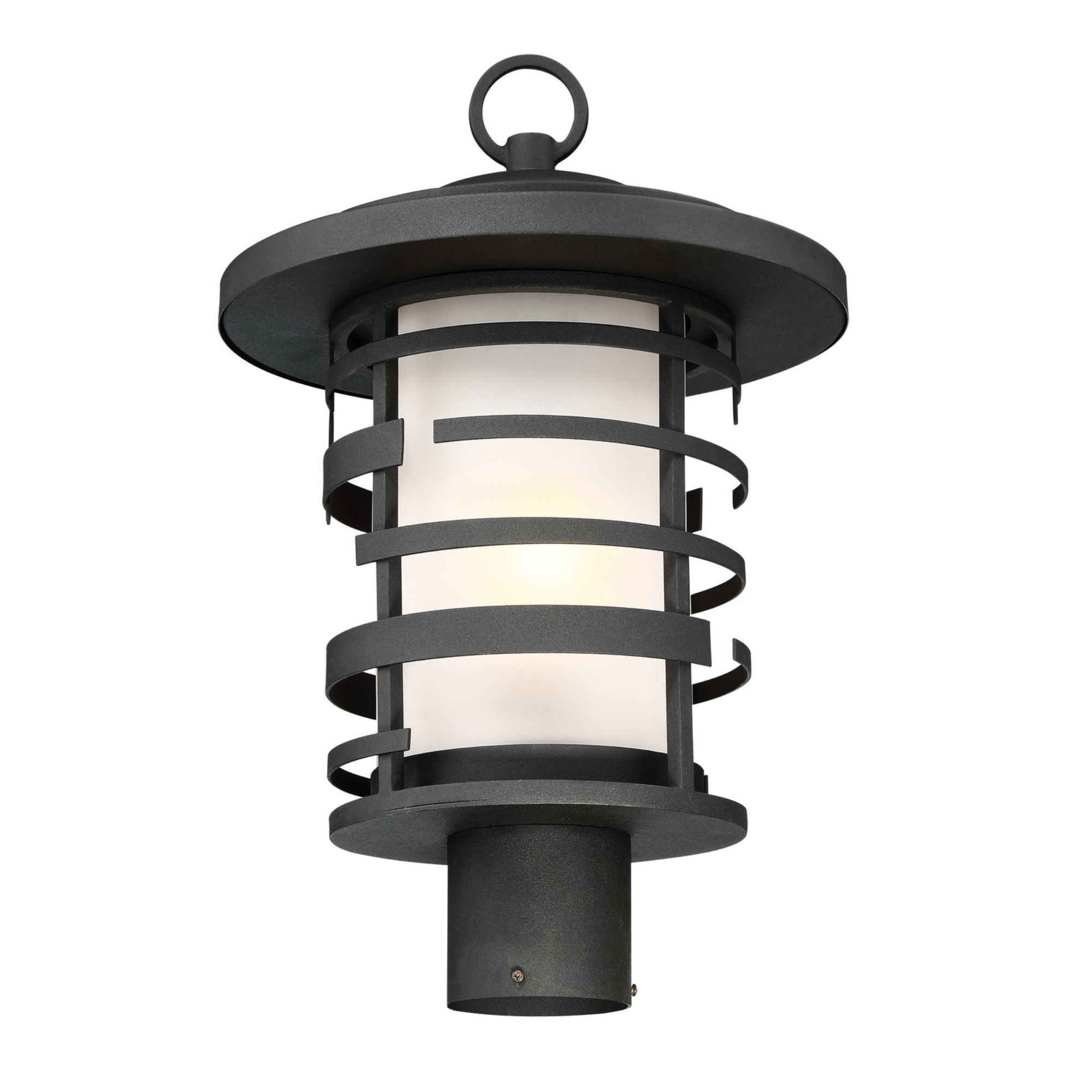 Lansing 14" Post Lantern, Textured Black Finish - Bees Lighting