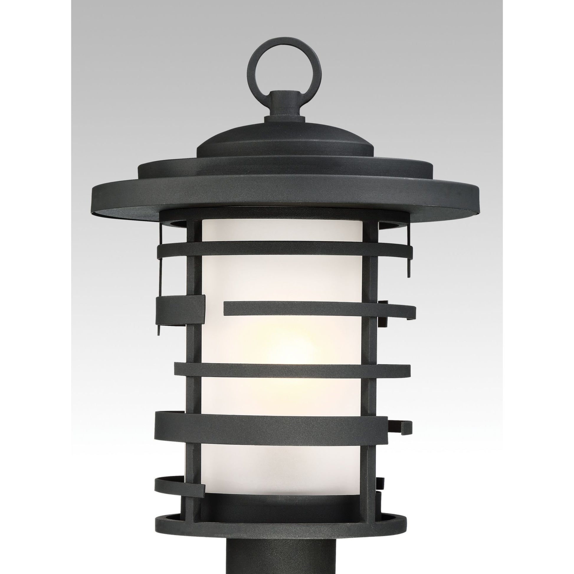 Lansing 14" Post Lantern, Textured Black Finish - Bees Lighting