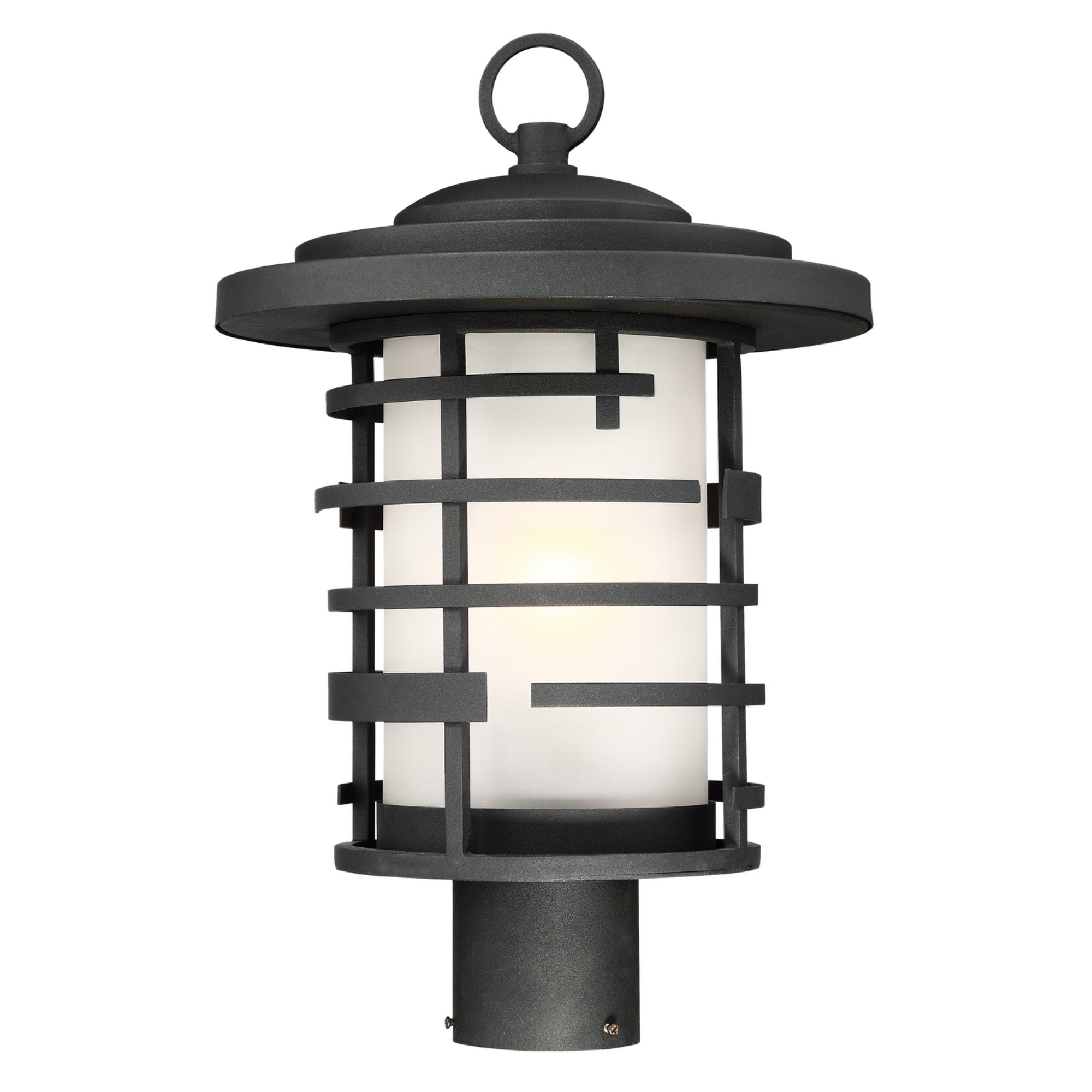 Lansing 14" Post Lantern, Textured Black Finish - Bees Lighting