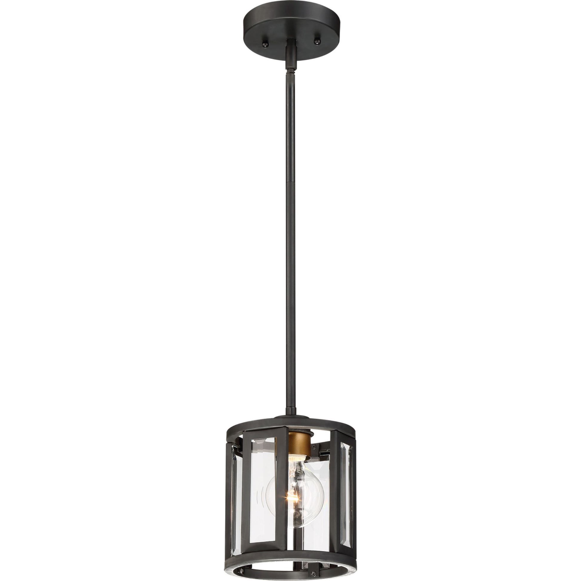 Payne 7" Mini Pendant, Black Finish - Bees Lighting
