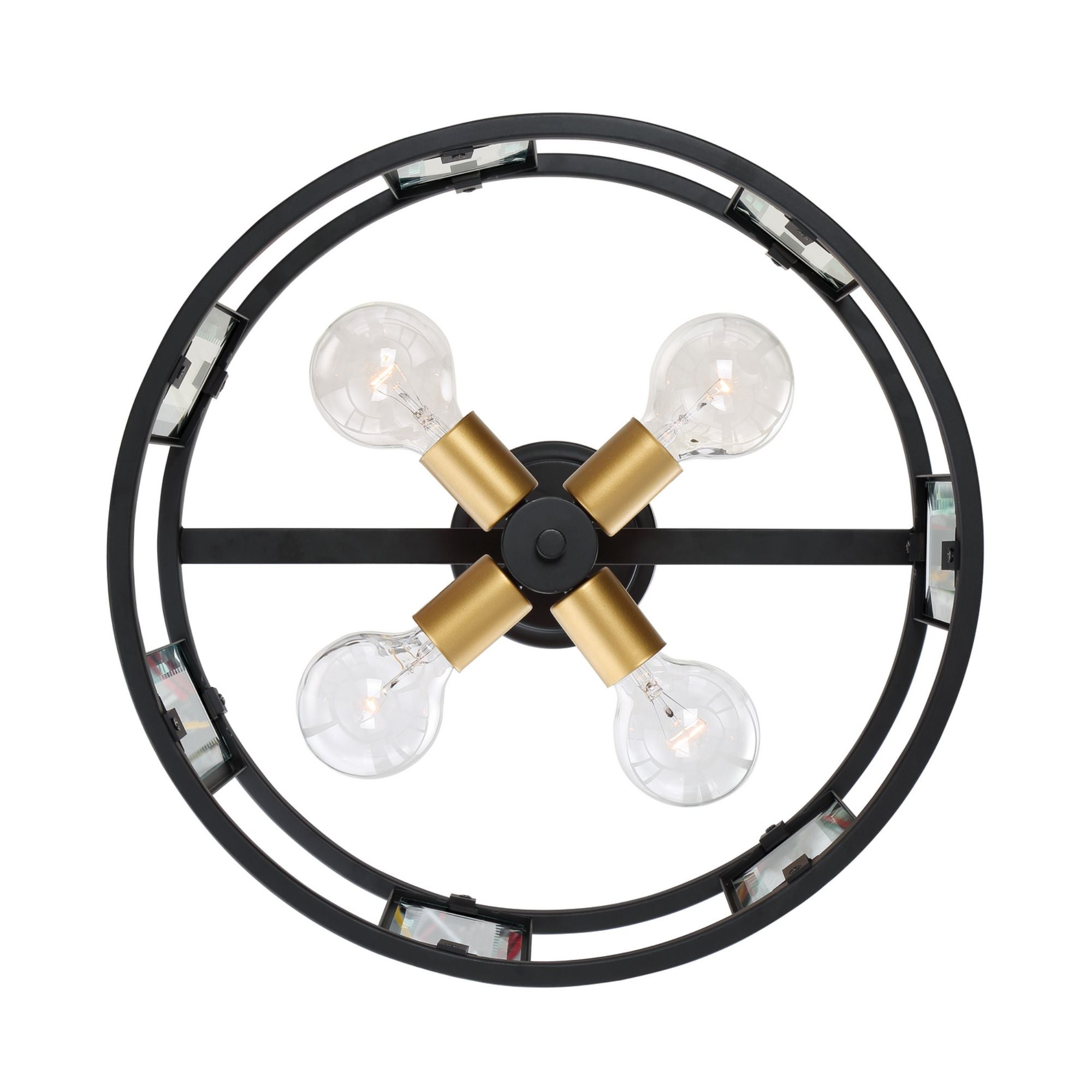 Payne 17" Semi Flush Mount, Bronze finish - Bees Lighting