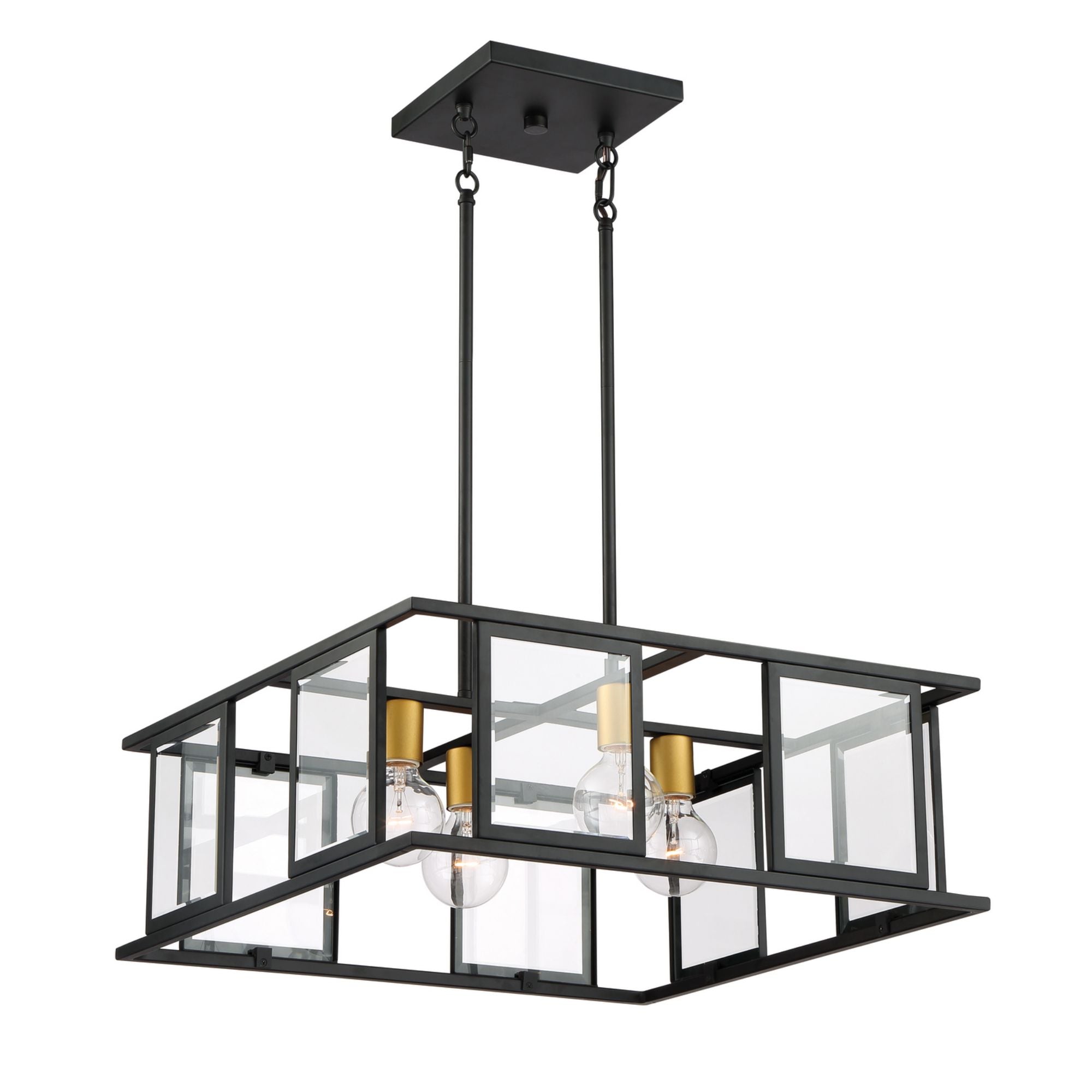 Payne 22" 4 Lights Pendant, Bronze Finish - Bees Lighting